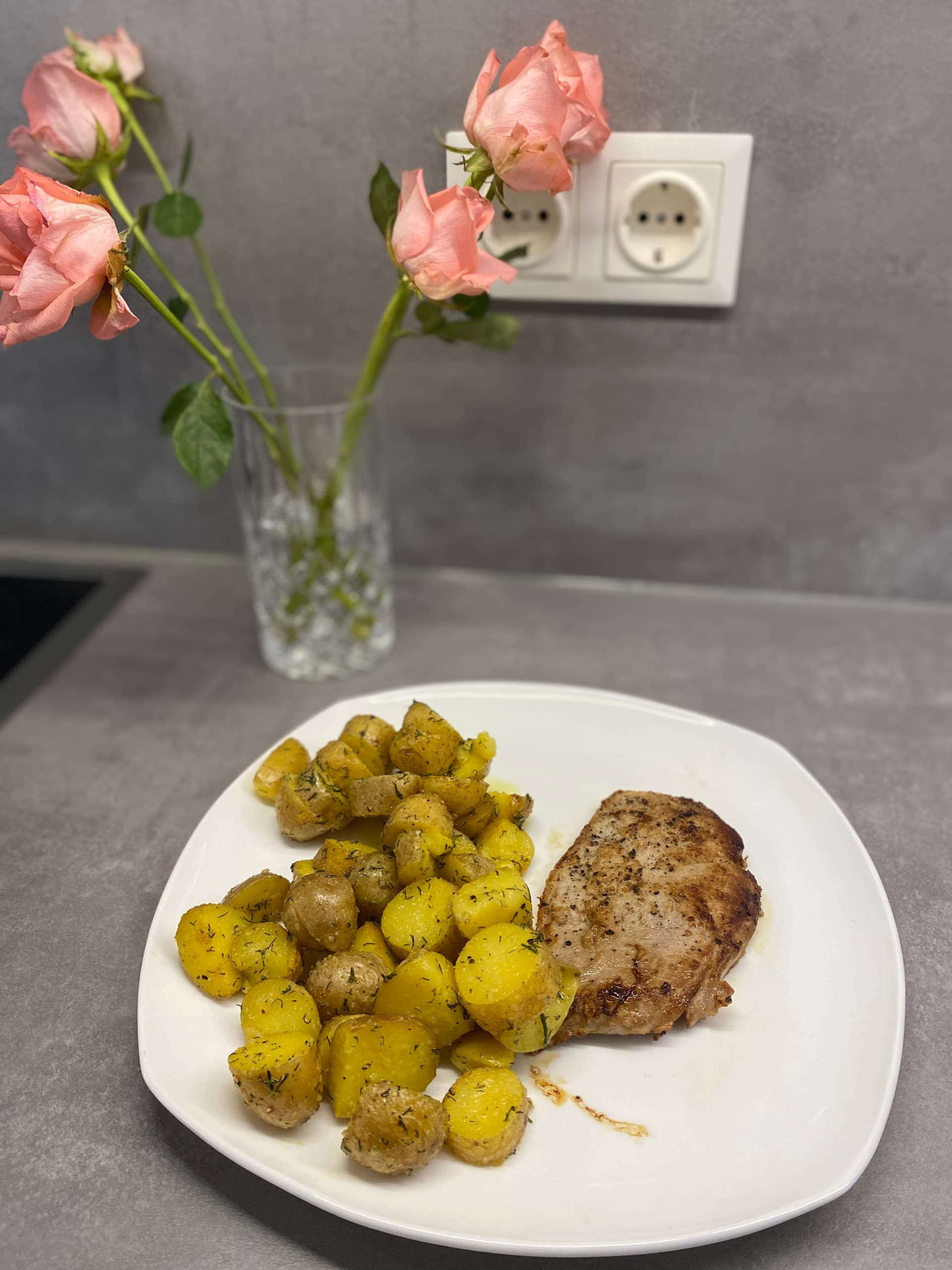 Image for Natural Schnitzel with Baby Potatoes