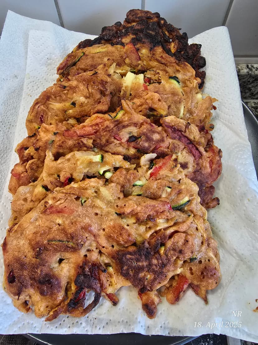 Receta de Rocely de Tortitas de Calabacín y Pimiento