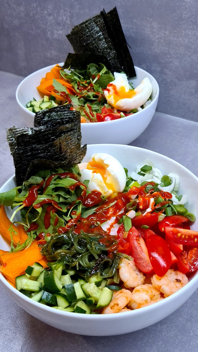 Garnelen- &amp; Wakame-Sushi-Bowl Rocely Rezept