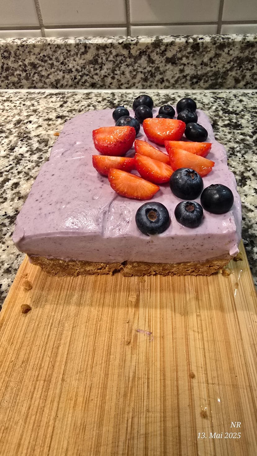 Receta de Rocely de Tarta de Queso con Arándanos (Sin Horno)