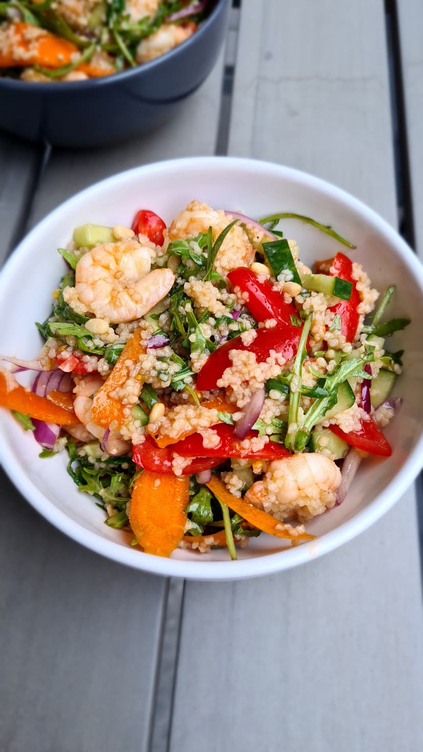 Receta de Rocely de Ensalada de Cuscús con Camarones