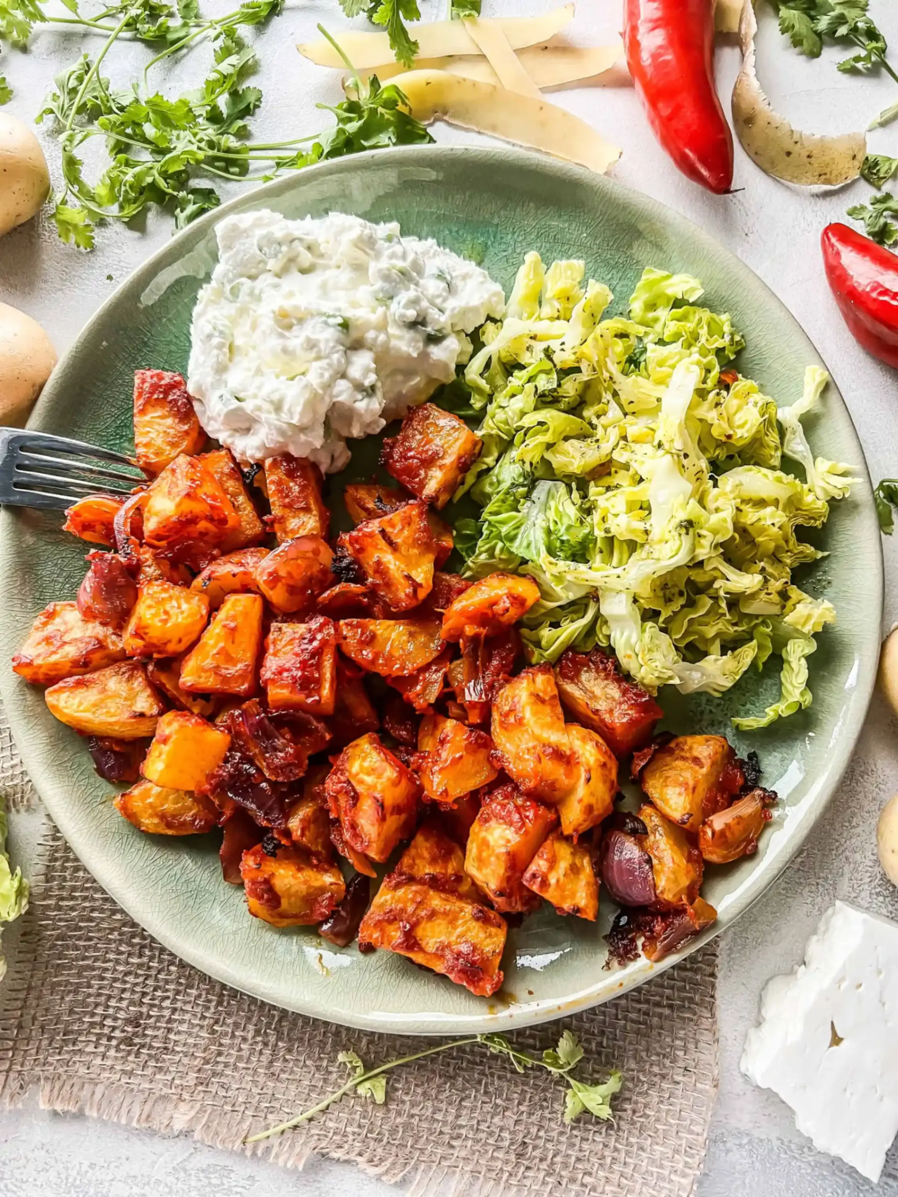 Bild für Schnelle Ofenkartoffeln mit Ajvar