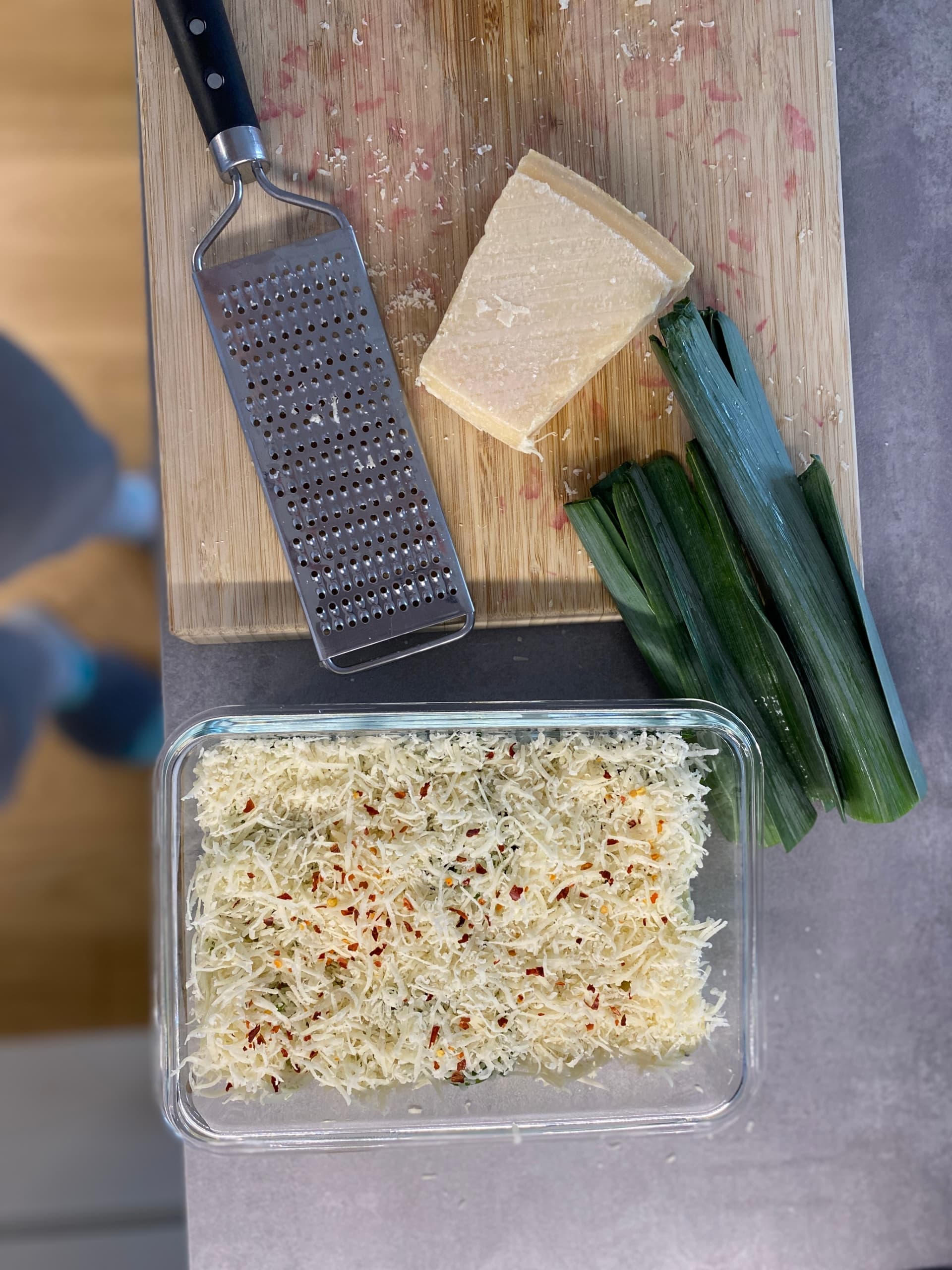 Image for Leek with Cream and Parmesan Sauce