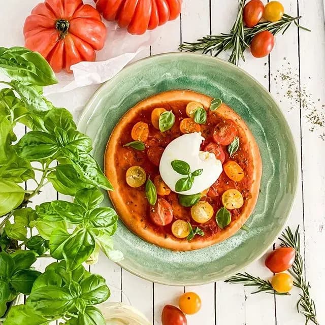 Bild für 5 Zutaten Pizza Burrata