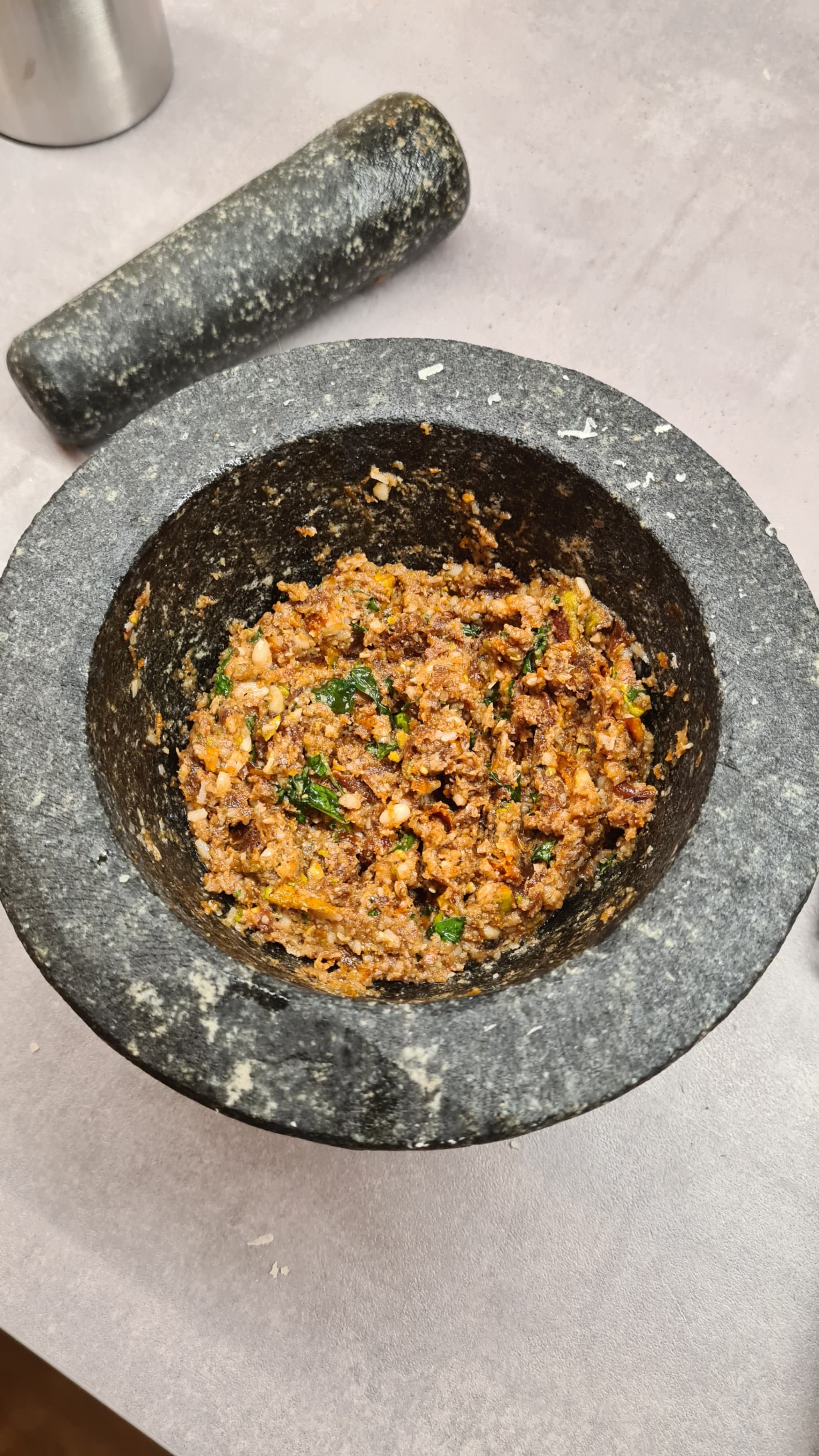 Imagen de la receta Espagueti con Pesto Rojo y Atún