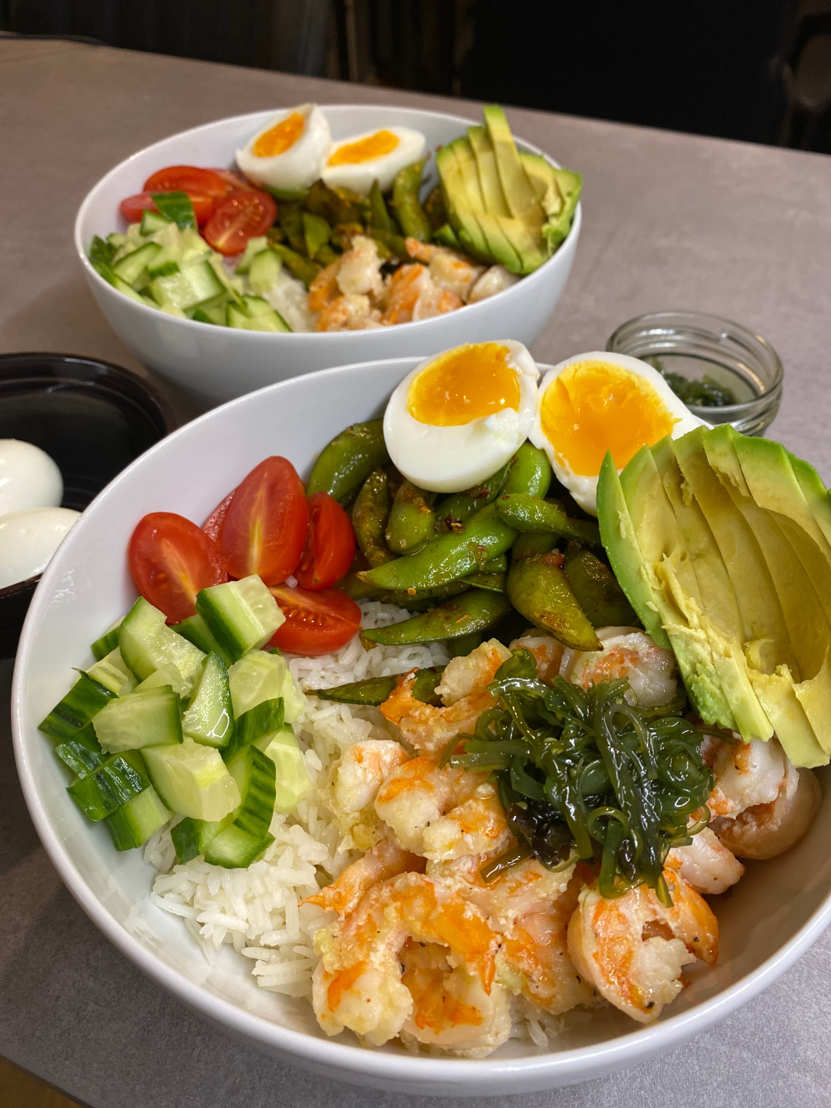 Imagen de la receta Bol de Sushi con Camarones y Edamame