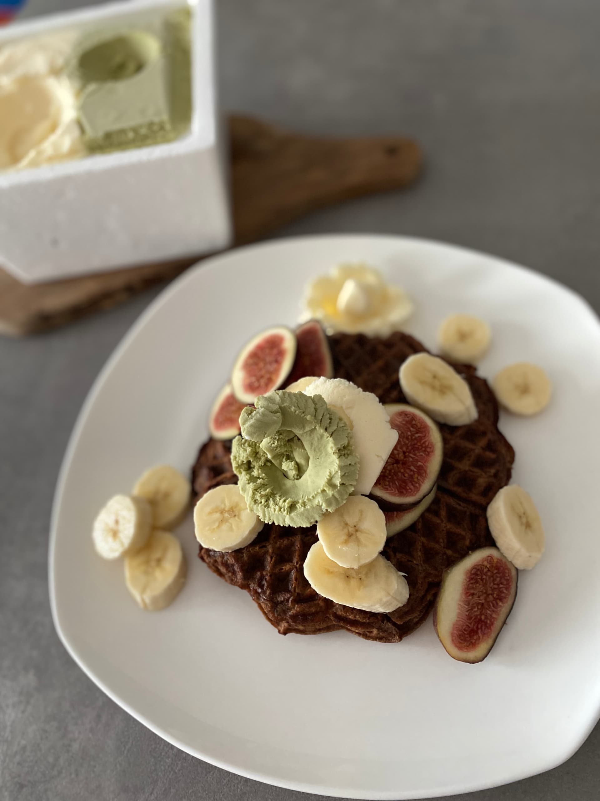 Image for Protein Waffles with Banana and Cocoa