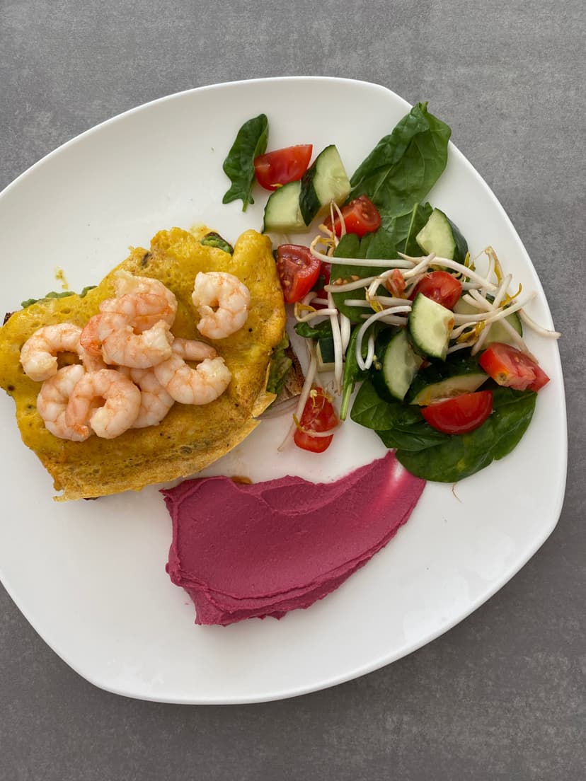 Receta de Rocely de Tostada de Camarones y Aguacate