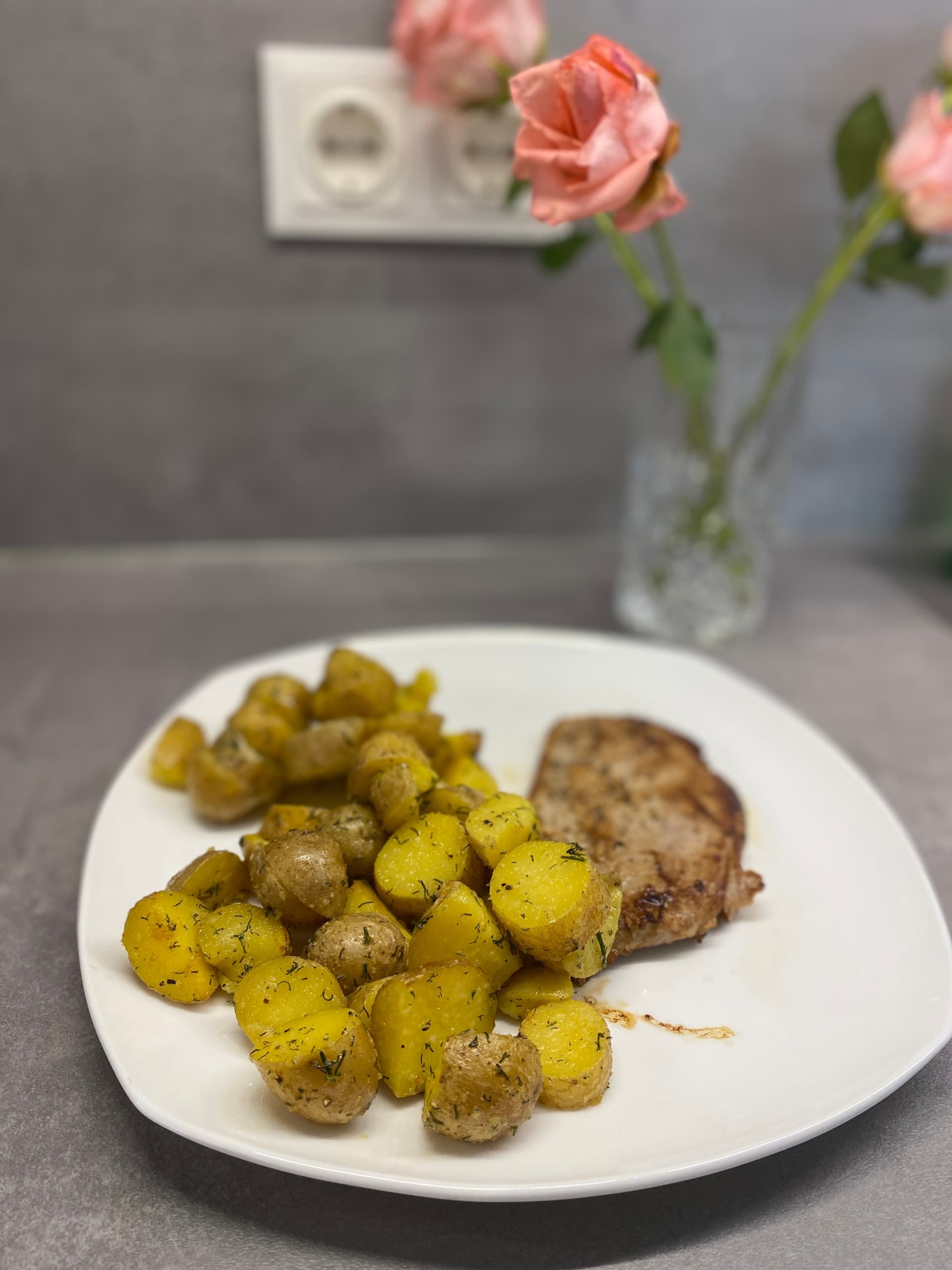 Image for Natural Schnitzel with Baby Potatoes