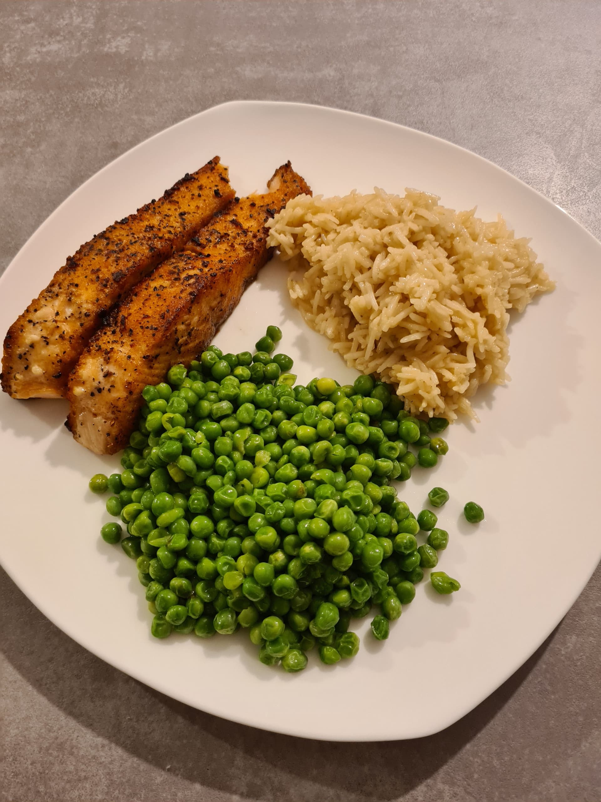 Image for Salmon Rice and Peas