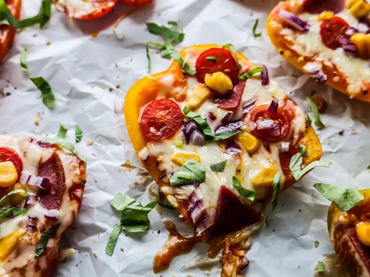 Bild für Fingerfood Pizza-Schiffchen aus Paprika