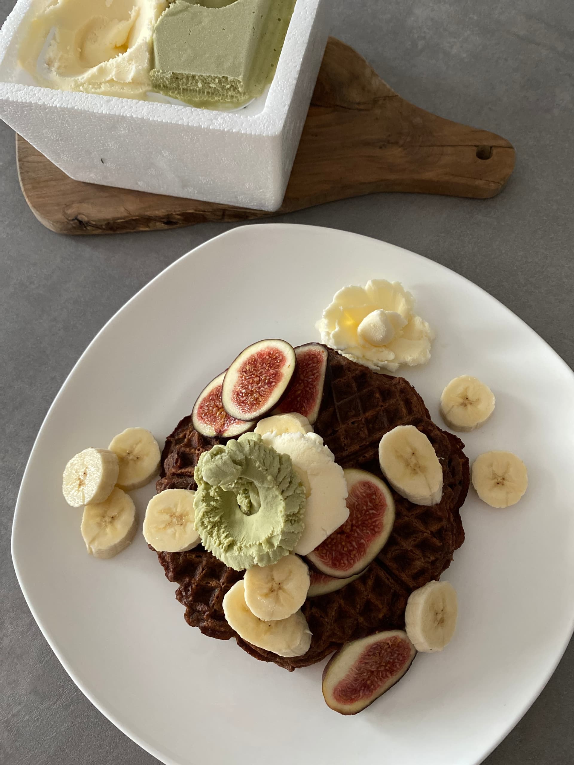 Image for Protein Waffles with Banana and Cocoa