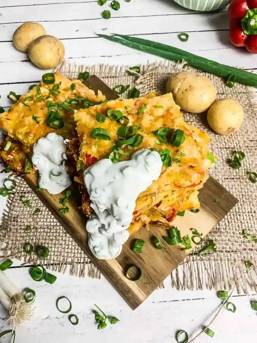 Bild für Vegetarische Kartoffelpizza