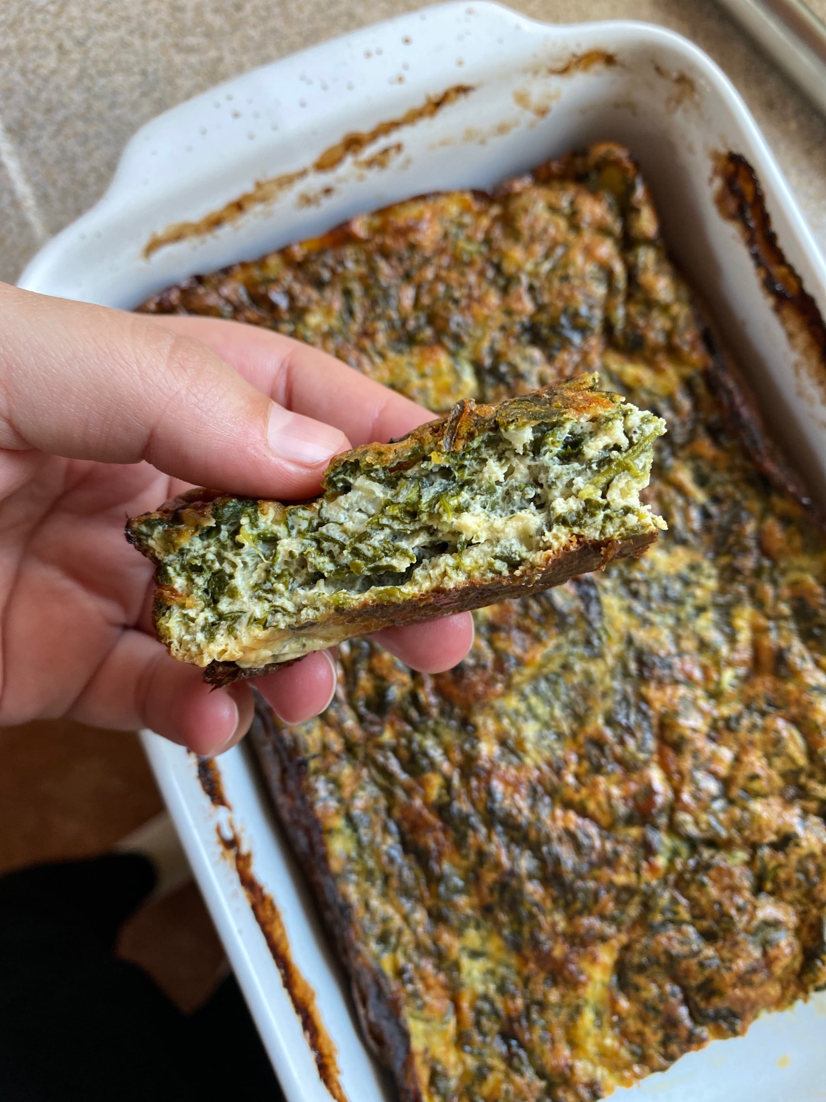 Spinach and Wild Garlic Frittata Rocely Recipe