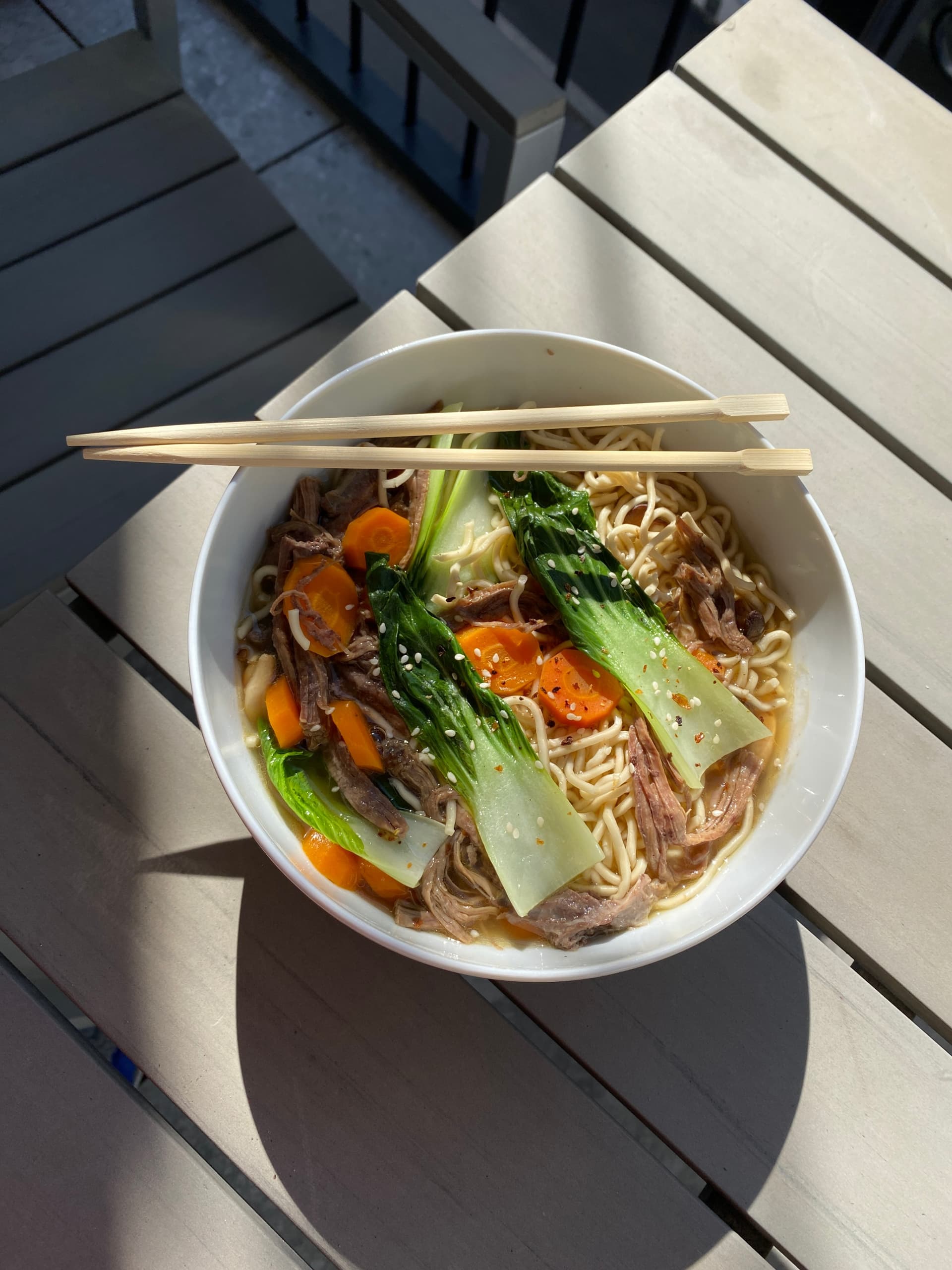 Image for Ramen with Bok Choy and Pulled Beef