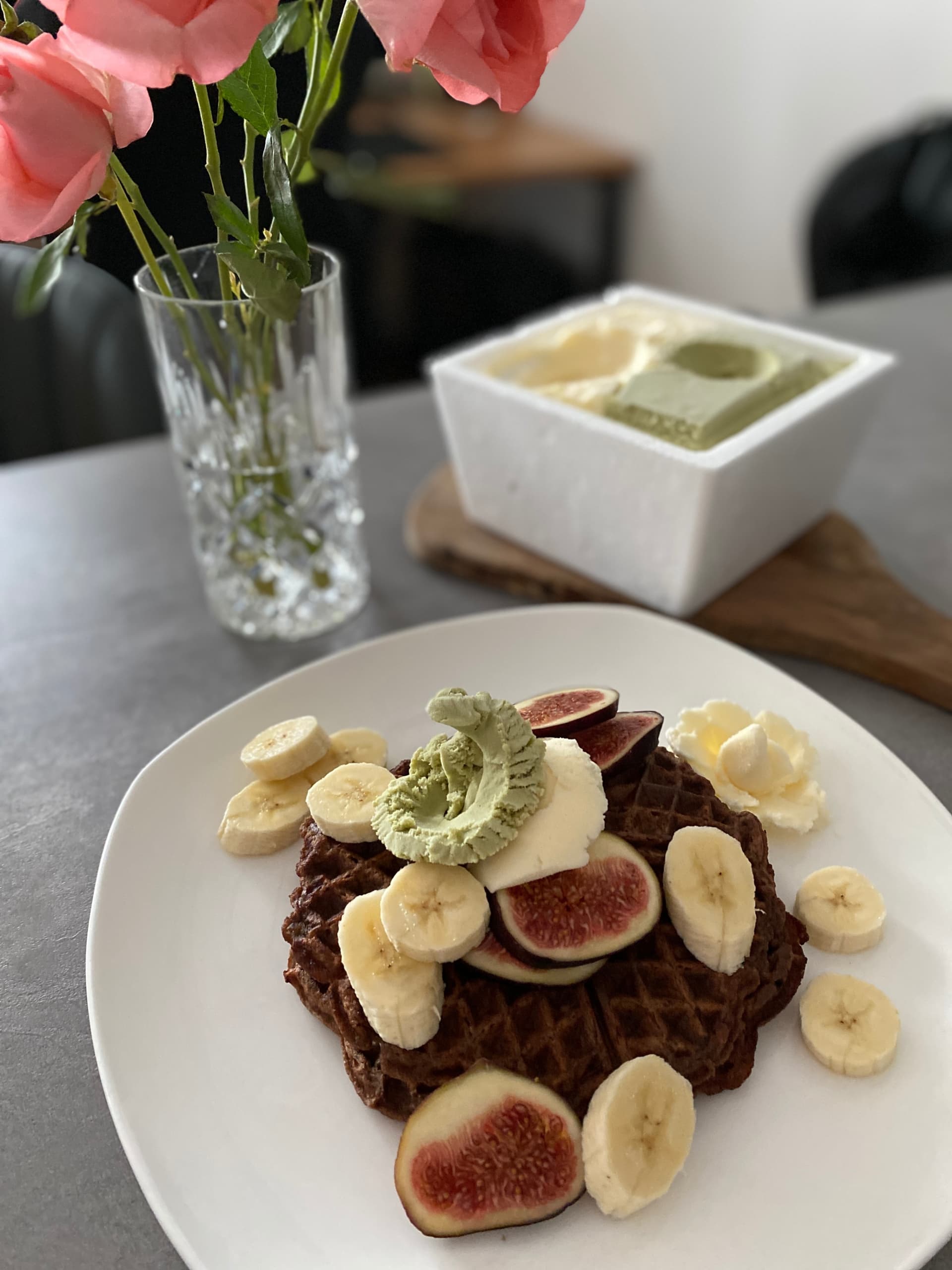 Image for Protein Waffles with Banana and Cocoa