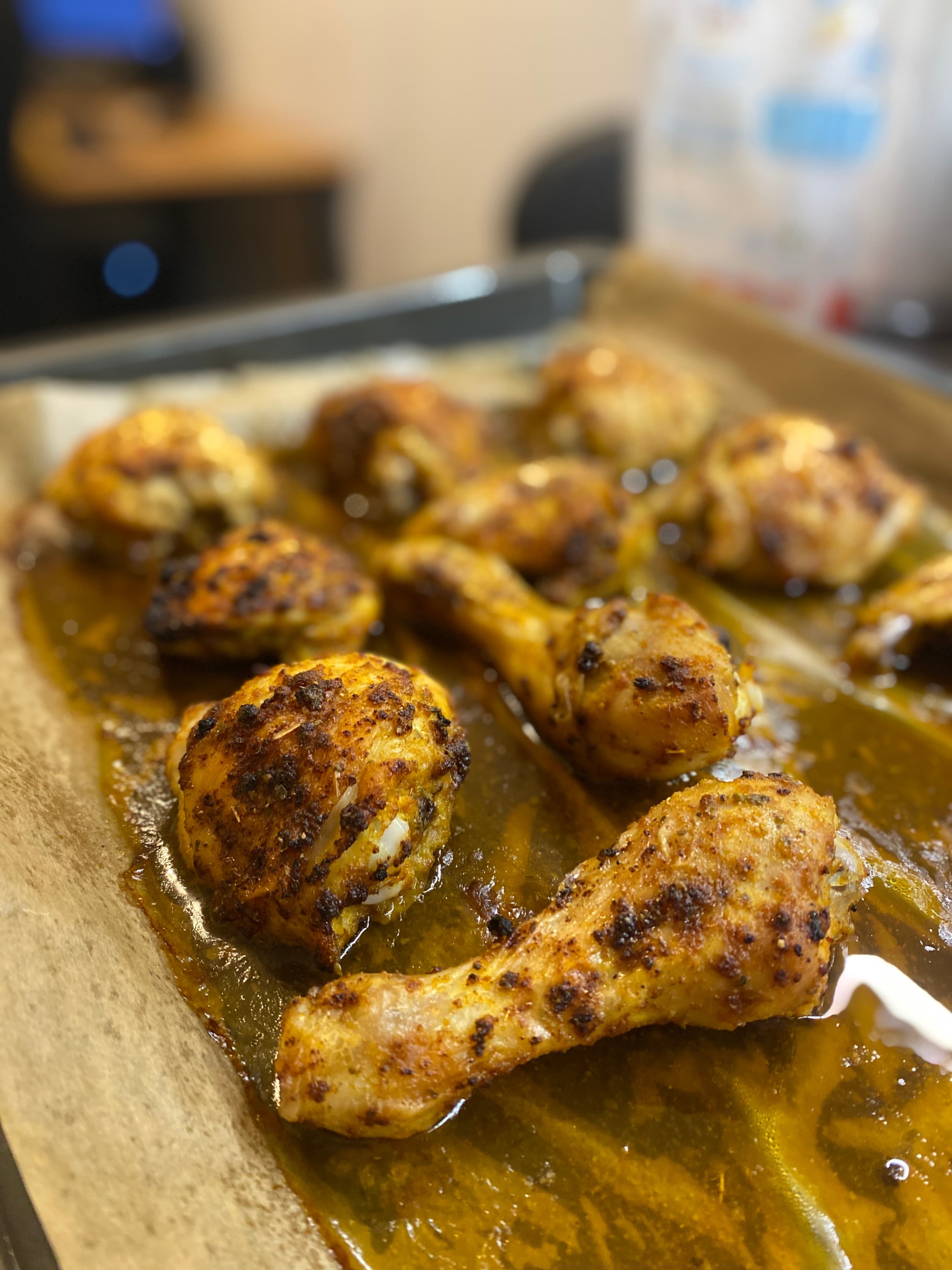 Image de la recette Poulet épicé cuit au four