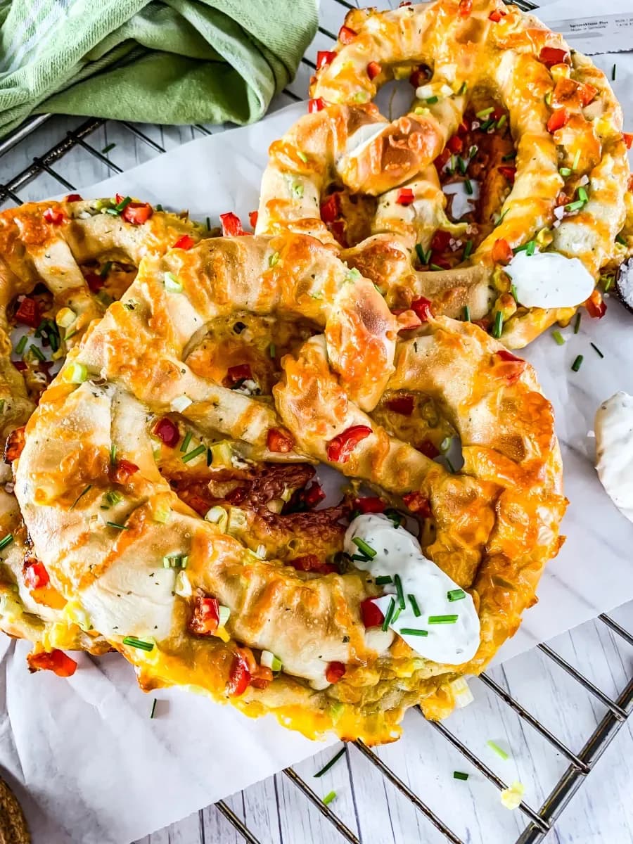 Bild für Flammkuchen Brezeln (vegetarisch)