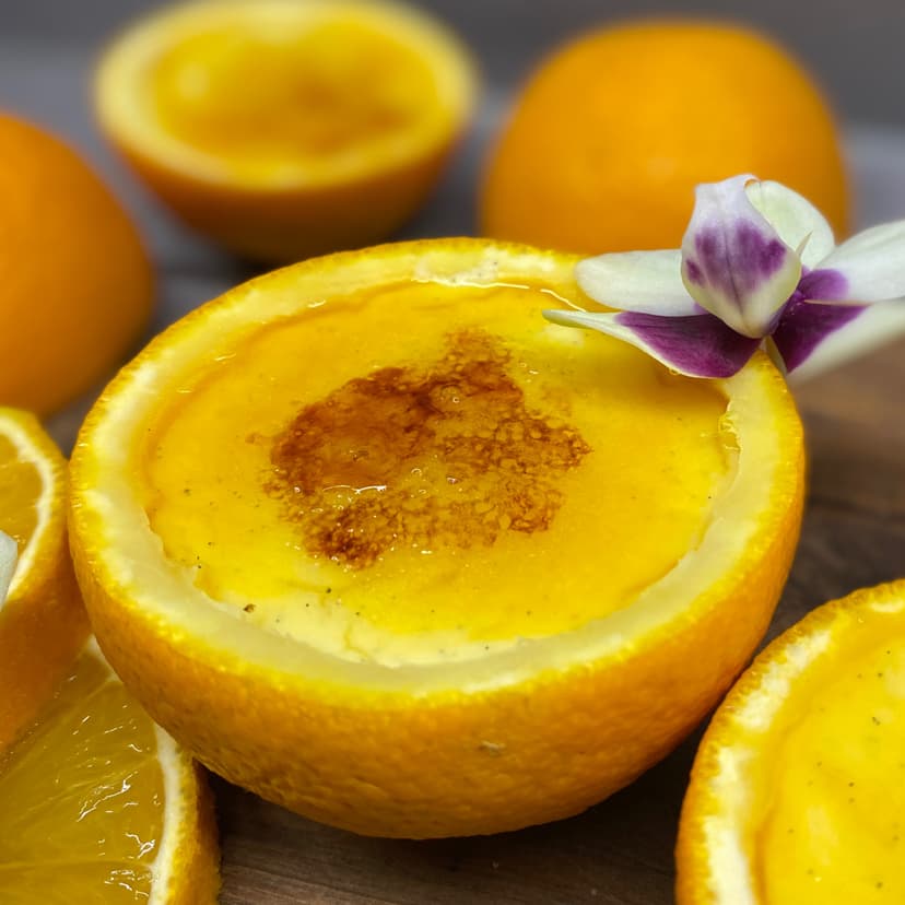 Crema Catalana in Sinaasappelschillen Rocely Recept