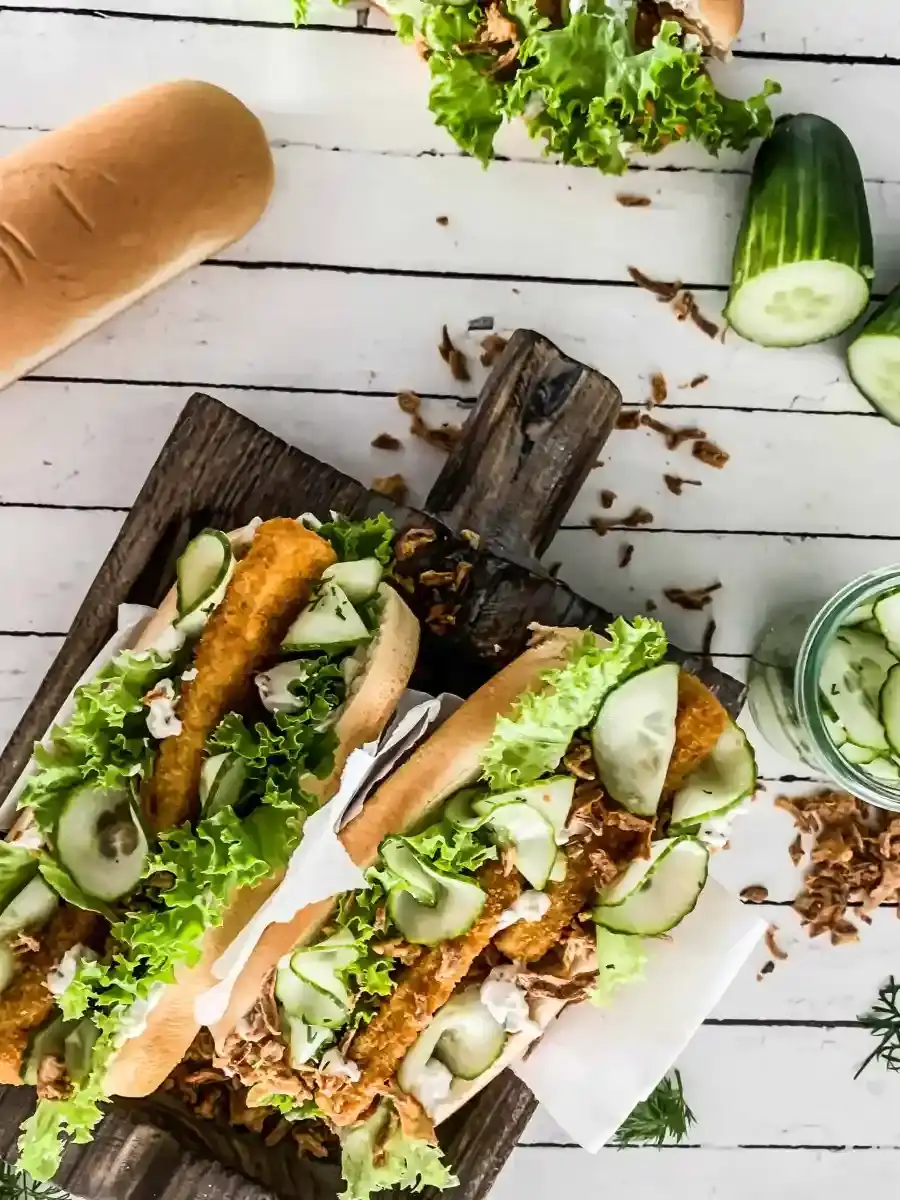 Bild für Fischstäbchen Hot Dogs (Vegan)