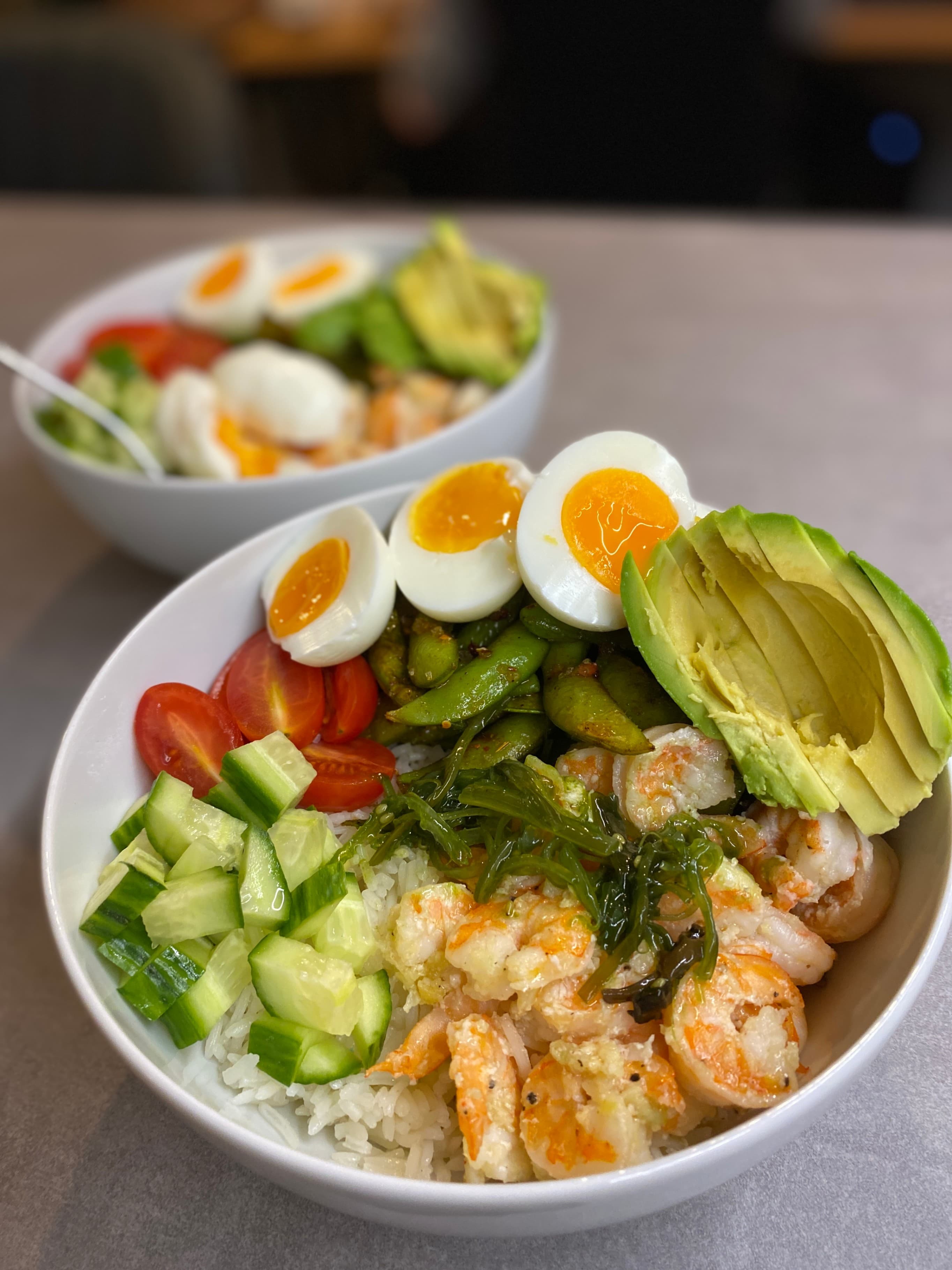 Imagen de la receta Bol de Sushi con Camarones y Edamame