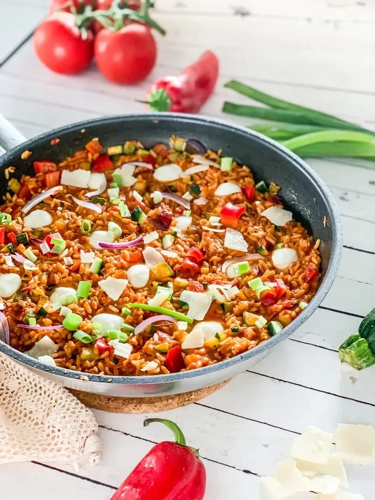 Bild für Vegetarische Reispfanne – italienisch angehaucht