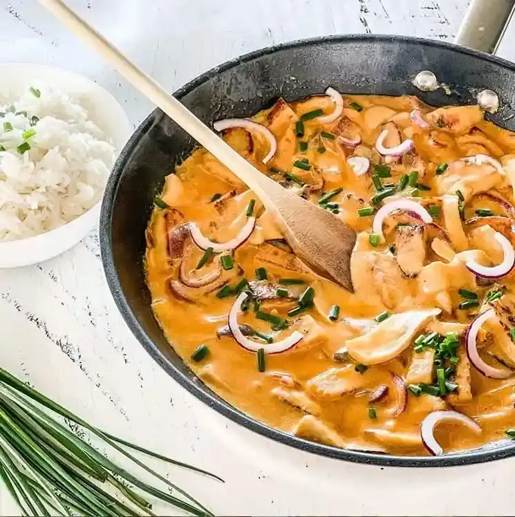 Bild für Vegetarisches Rahmgeschnetzeltes mit Pilzen