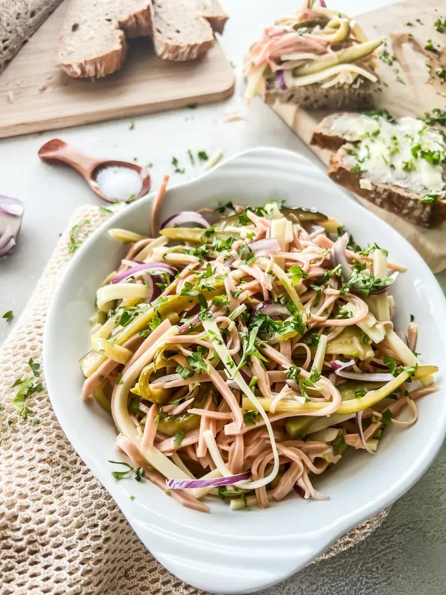 Bild für Vegetarischer Fleischsalat