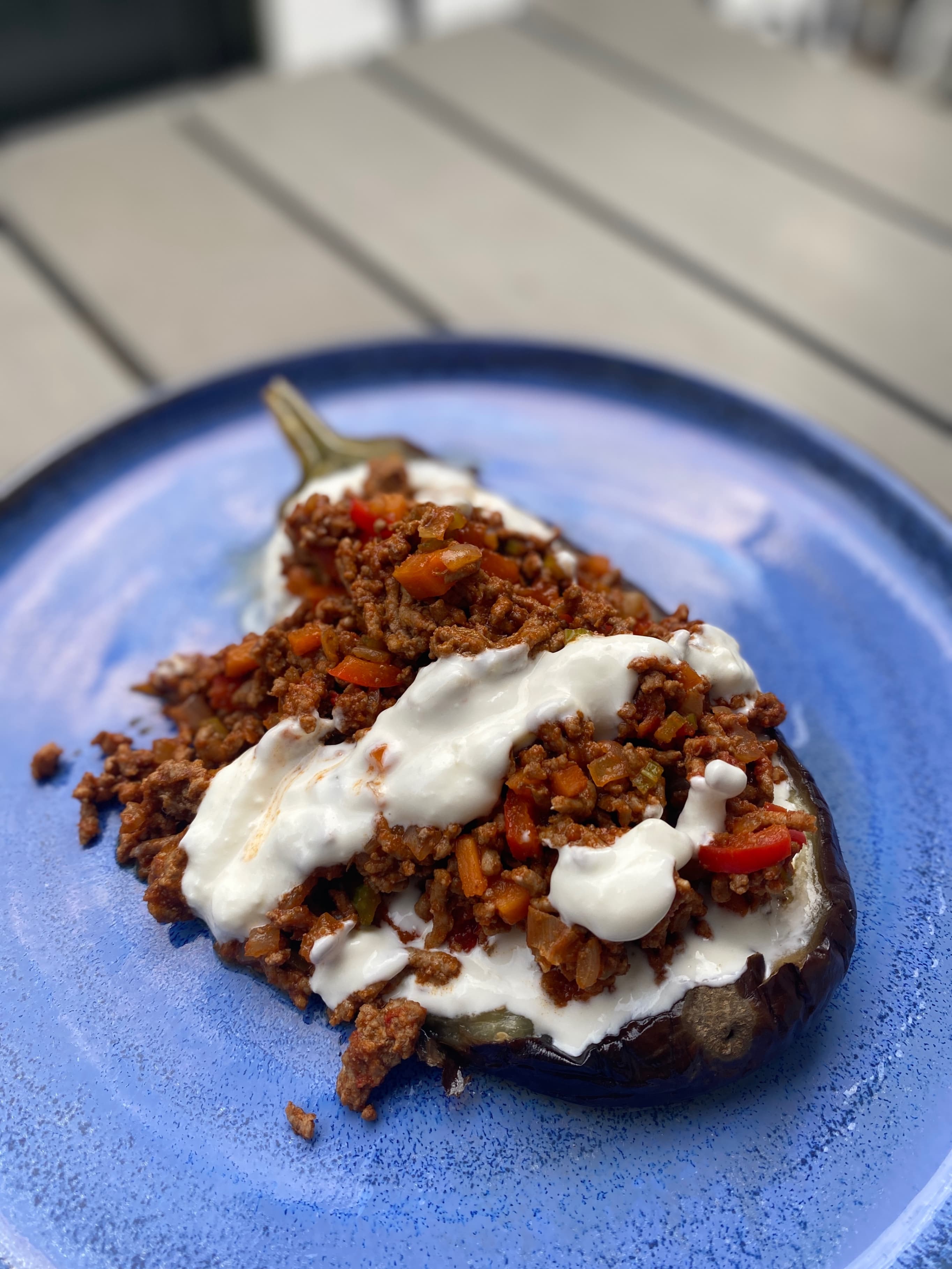 Gefüllte Aubergine Recipe Image