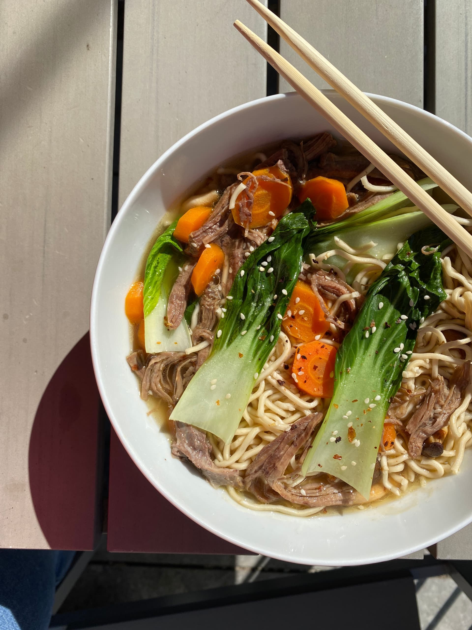 Image for Ramen with Bok Choy and Pulled Beef