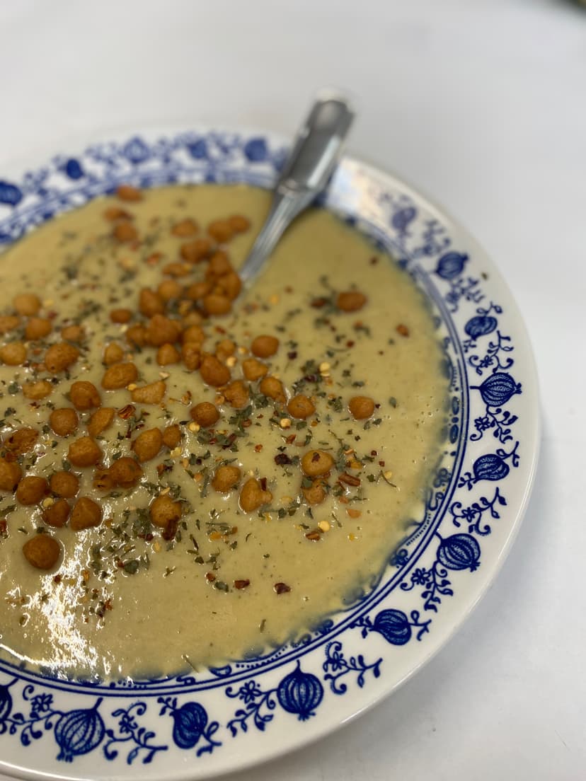 Receta de Rocely de Sopa Crema de Verduras con Garbanzos al Horno