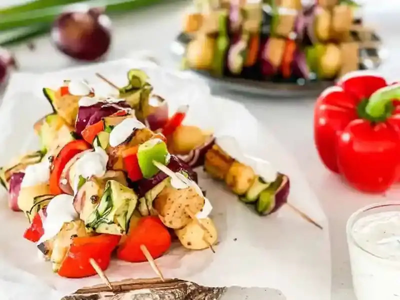 Vegetarische Grillspieße Rezeptbild