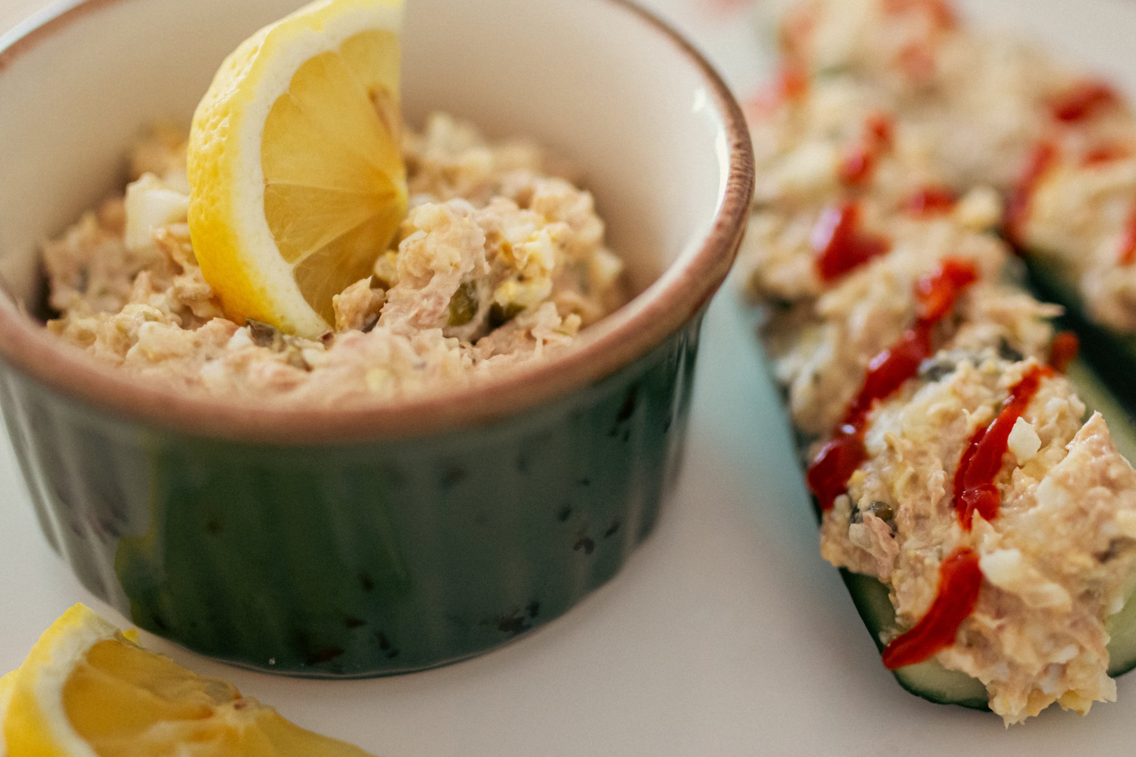 Imagen de la receta Botes de Pepino con Atún