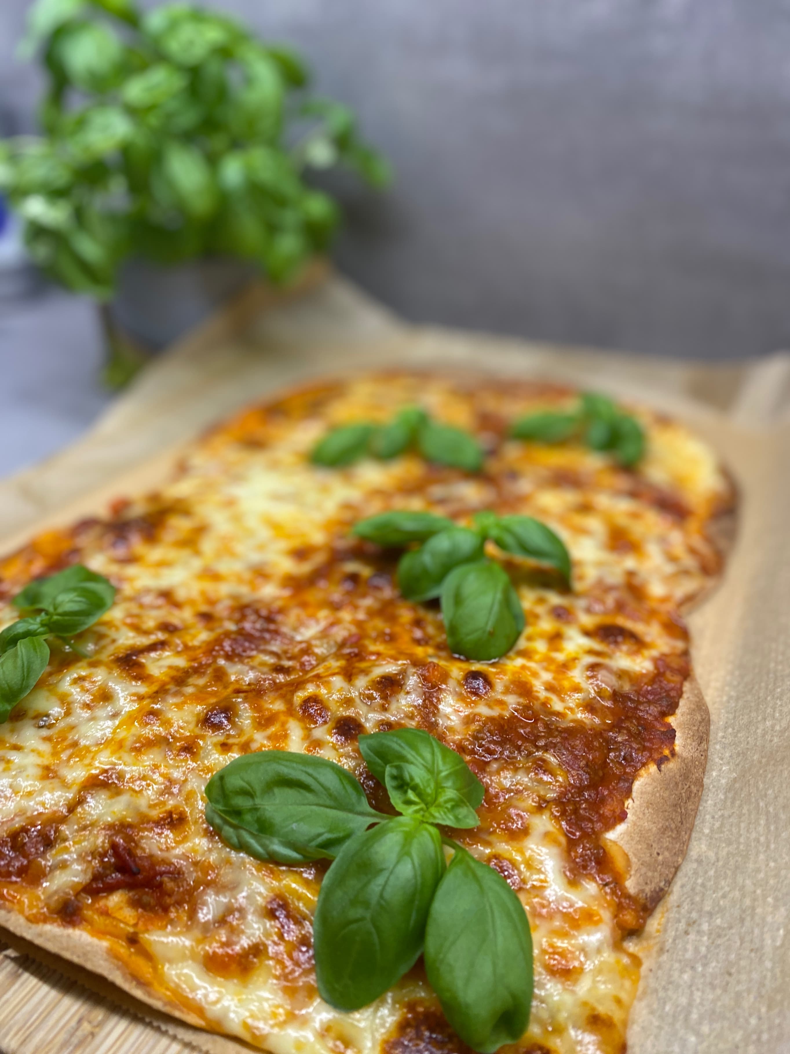 Einfache Ragout-Pizza mit Burrito-Wraps Recipe Image