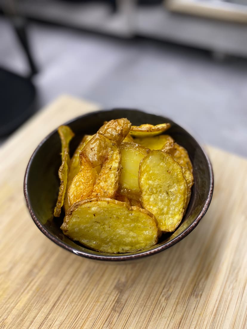 Baked Crispy Potato Chips Rocely Recipe