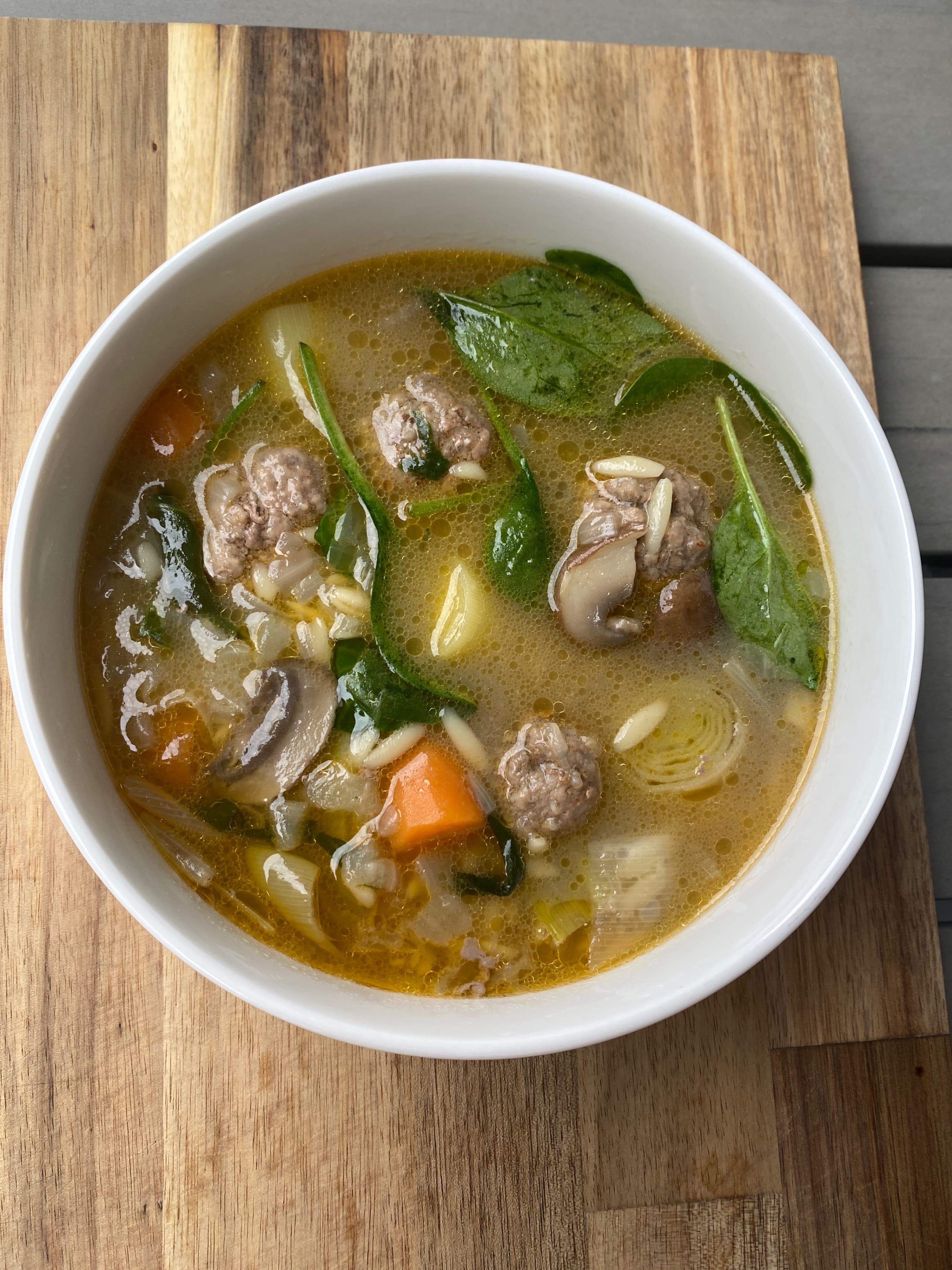 Herzhafte Herbstsuppe mit Hackbällchen und Kokosmilch Recipe Image