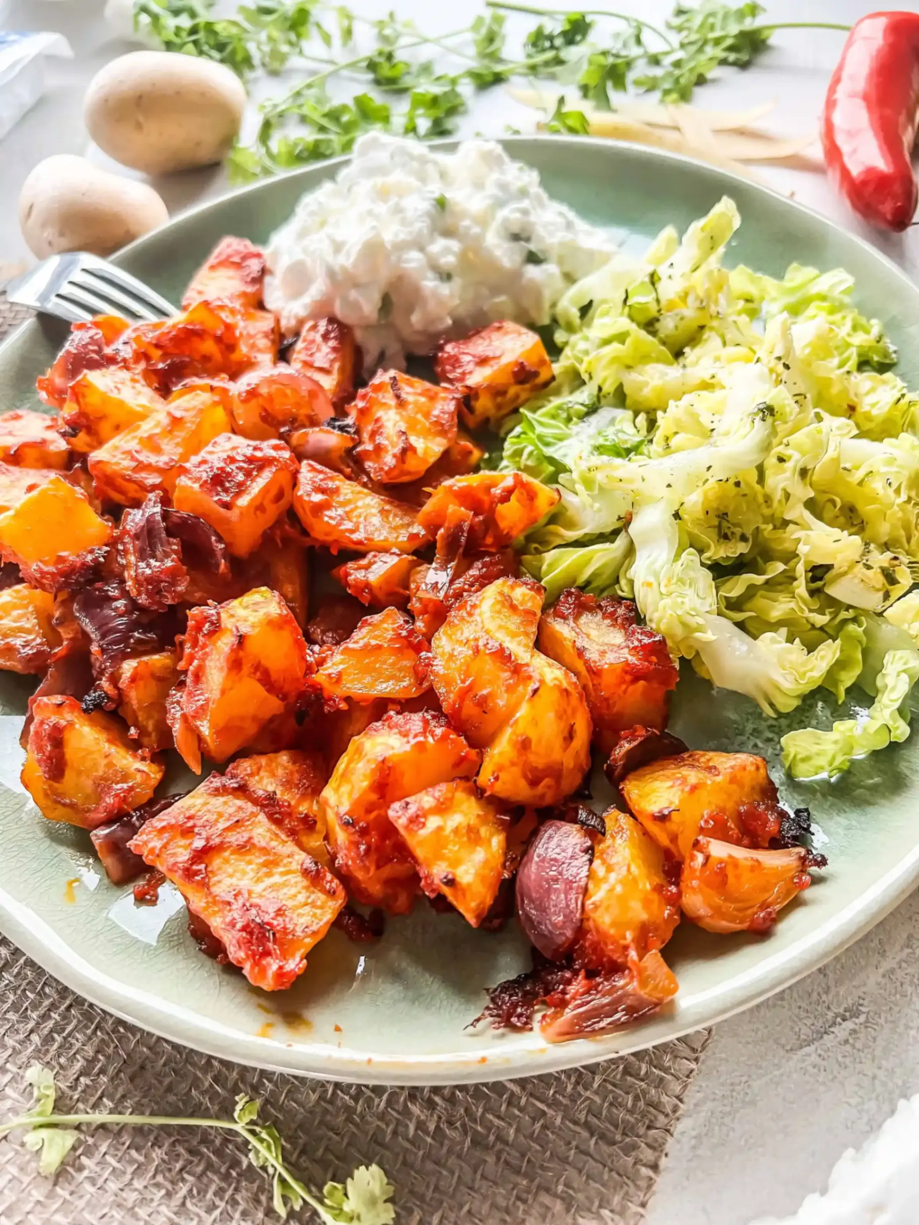 Bild für Schnelle Ofenkartoffeln mit Ajvar