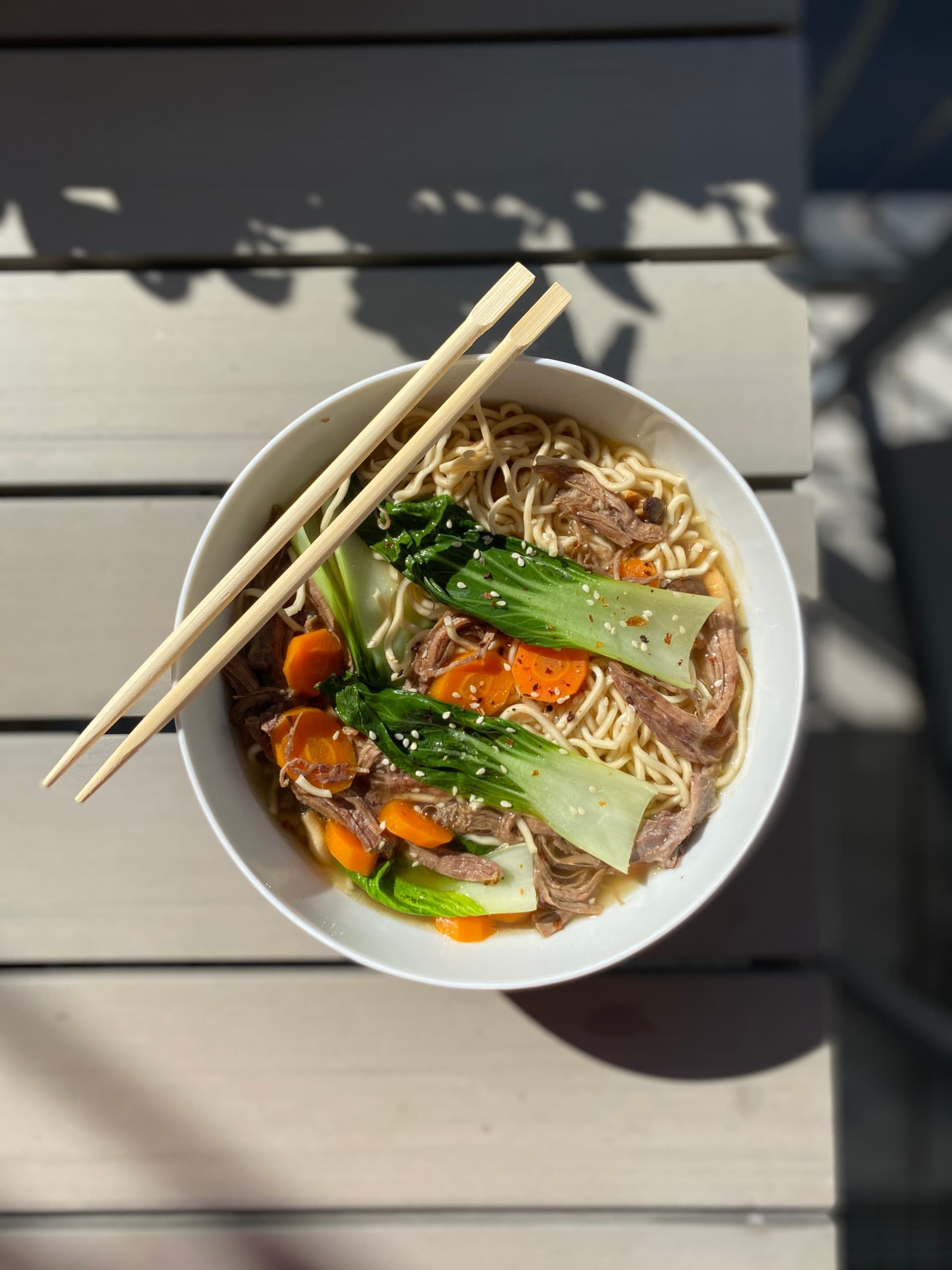 Image for Ramen with Bok Choy and Pulled Beef