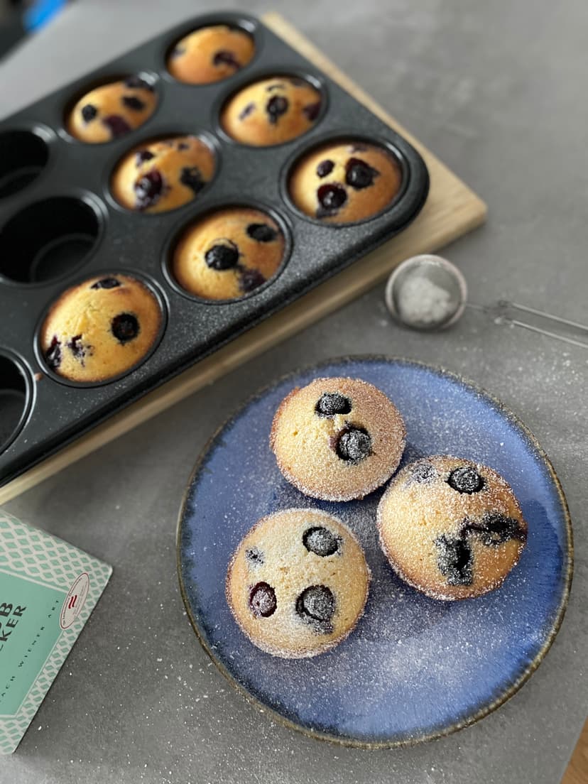 Receta de Rocely de Muffins de Arándanos