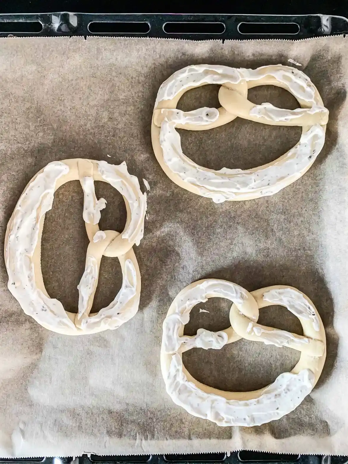 Bretzels de flammkuchen (vegetarianos)Recipe Image