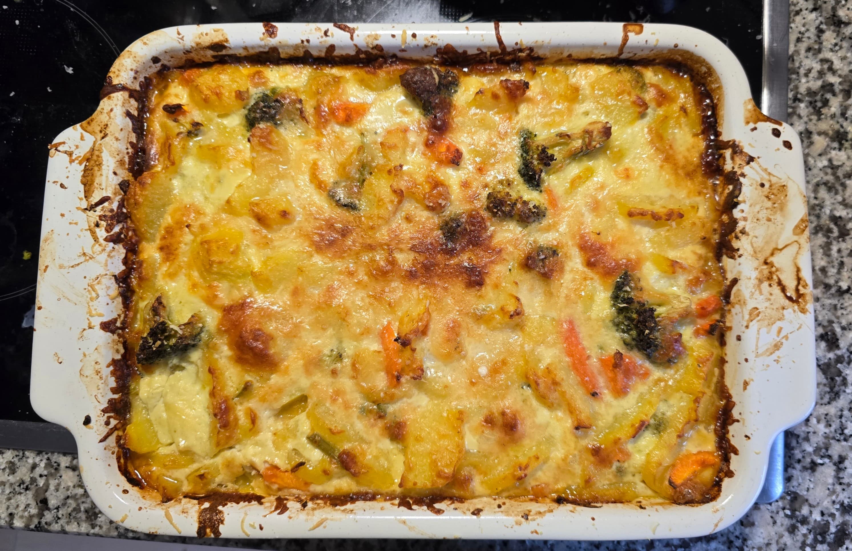 GRATÍN DE PATATAS Y VERDURASRecipe Image