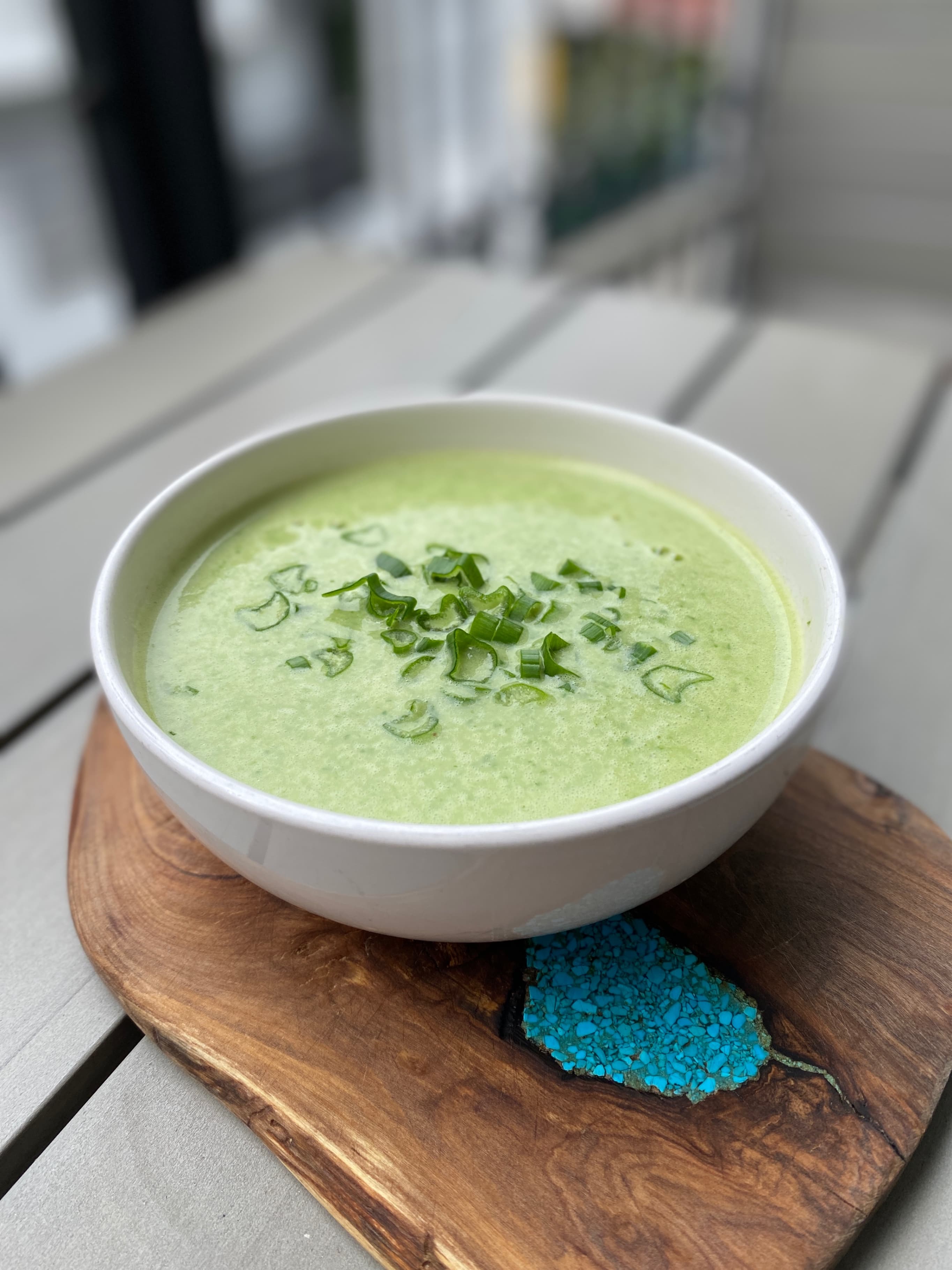 Cremige Bärlauchsuppe mit brauner Butter Recipe Image