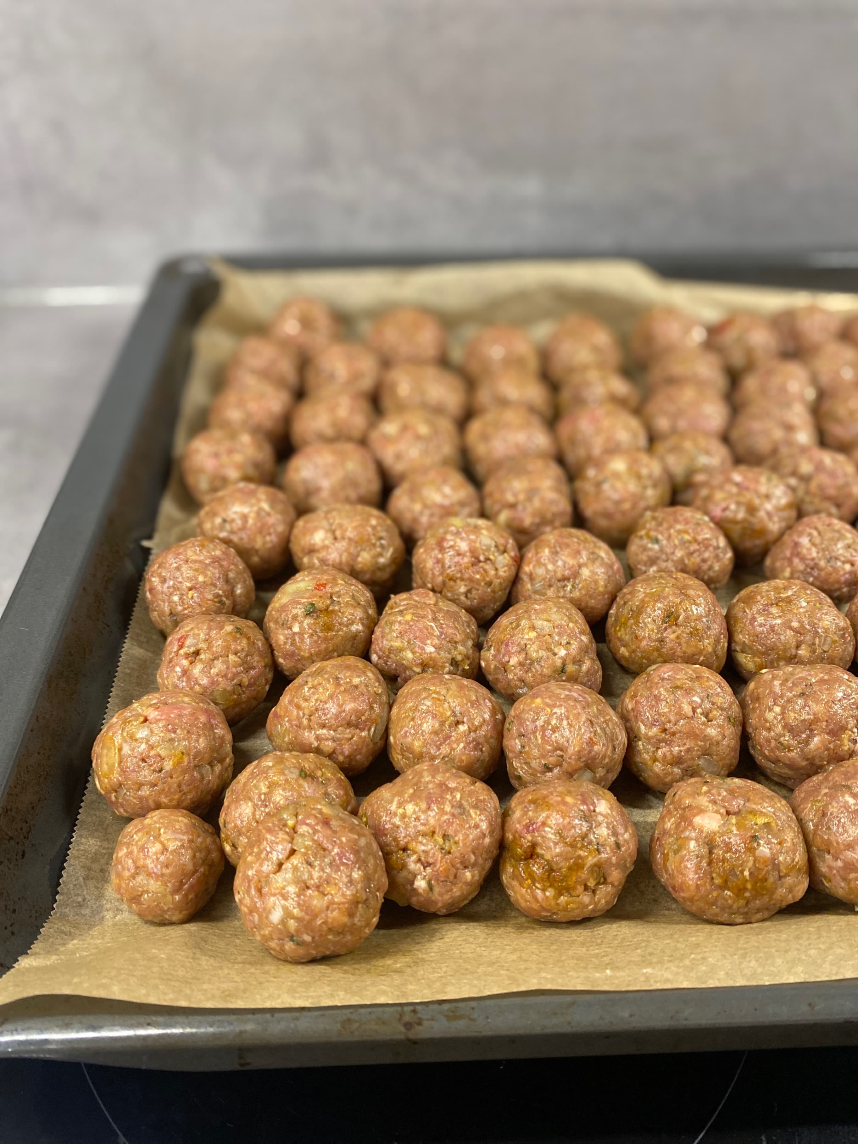 Oven-Baked Meatballs with Mediterranean Herbs and Spices Recipe Image