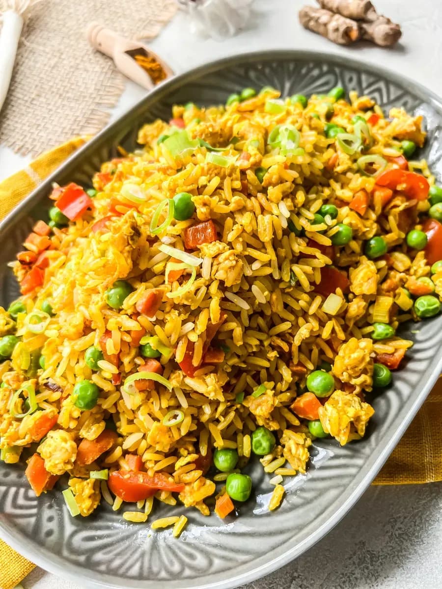 Smażony ryż z jajkiem i warzywami – jak w restauracjiRecipe Image