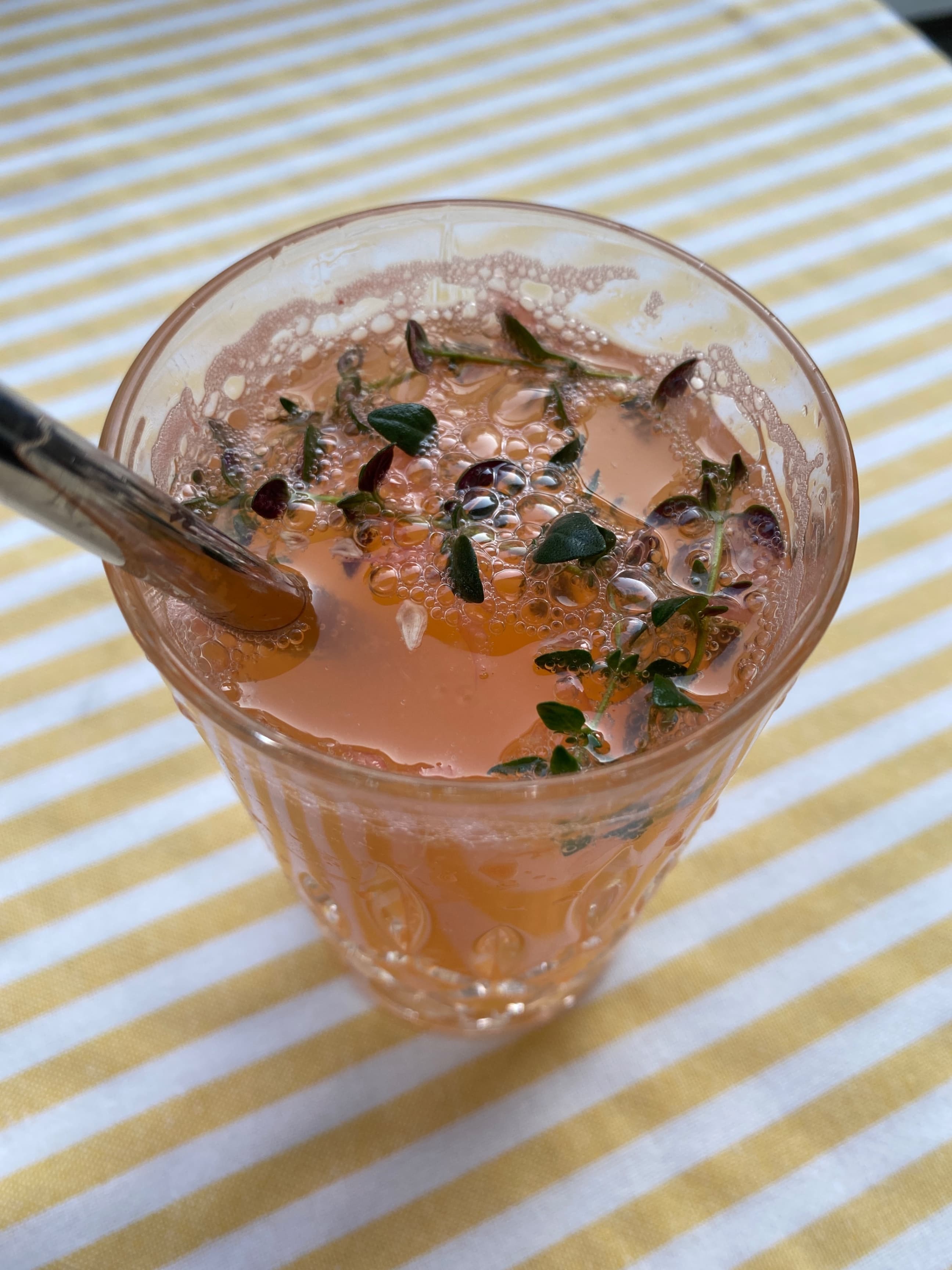 Refreshing Lemon Thyme MocktailRecipe Image