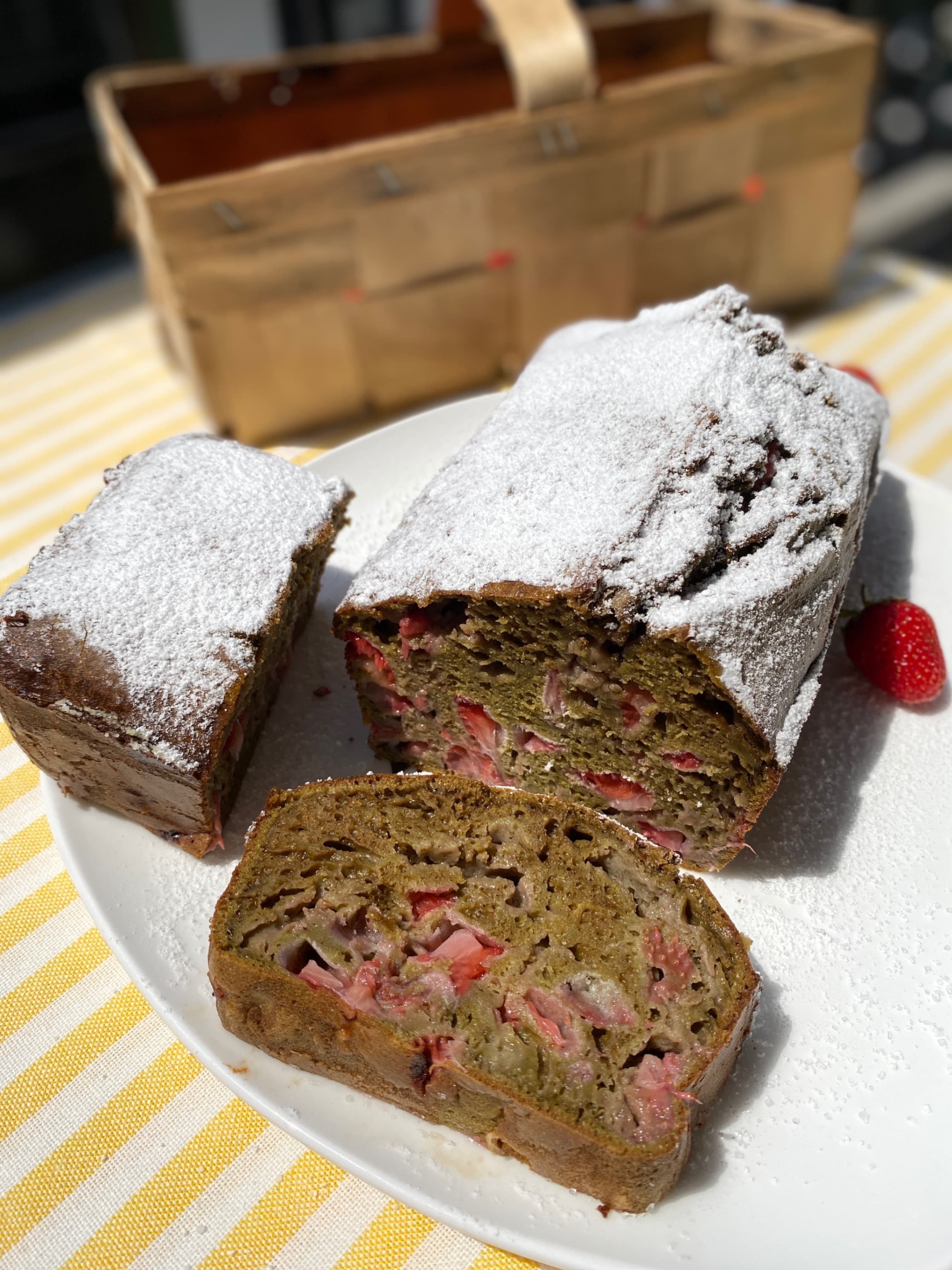 Strawberry Matcha BreadRecipe Image