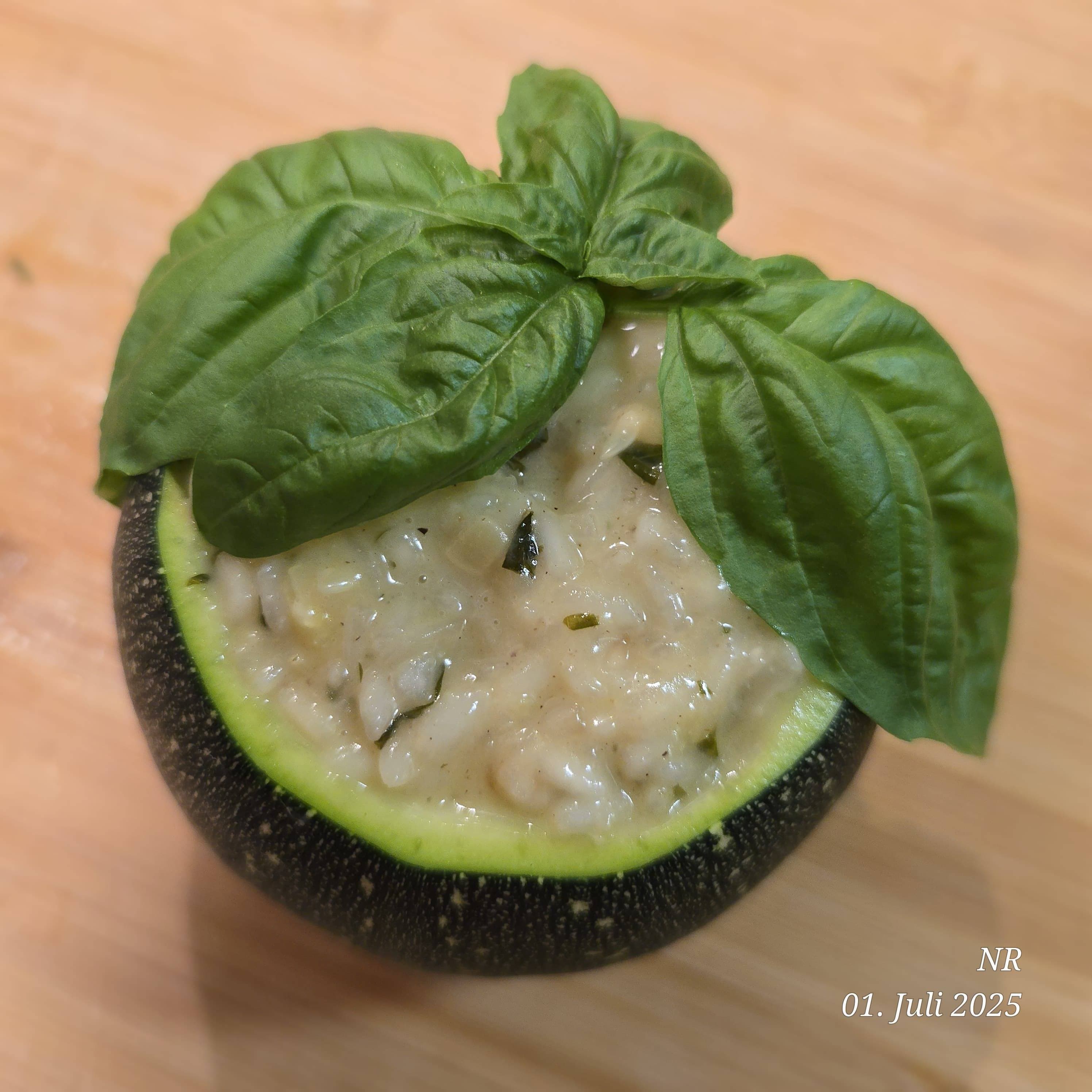 Risotto Cremoso de Albahaca y CalabacínRecipe Image