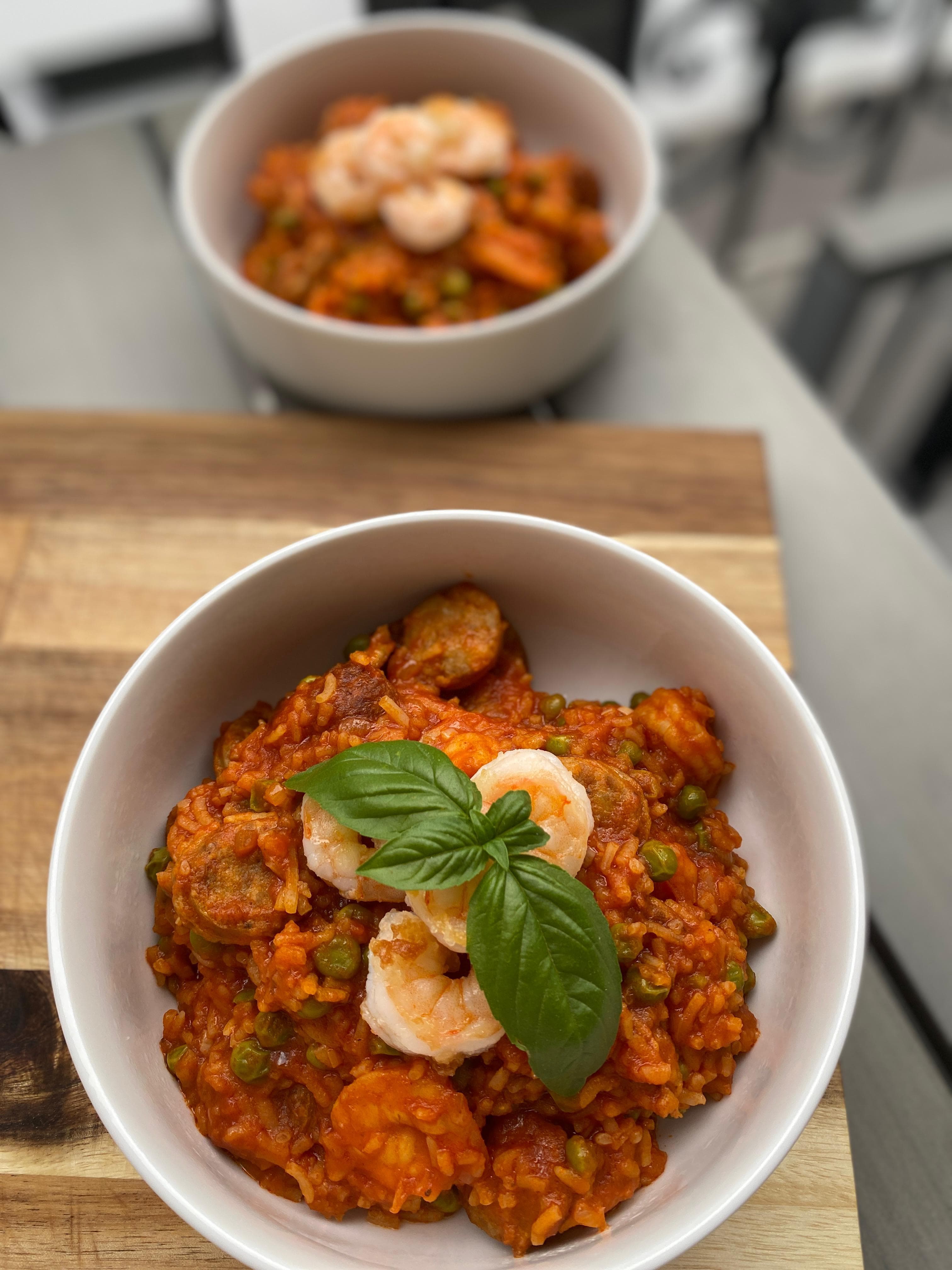 Surf & Turf Shrimp Sausage Jambalaya Recipe Image