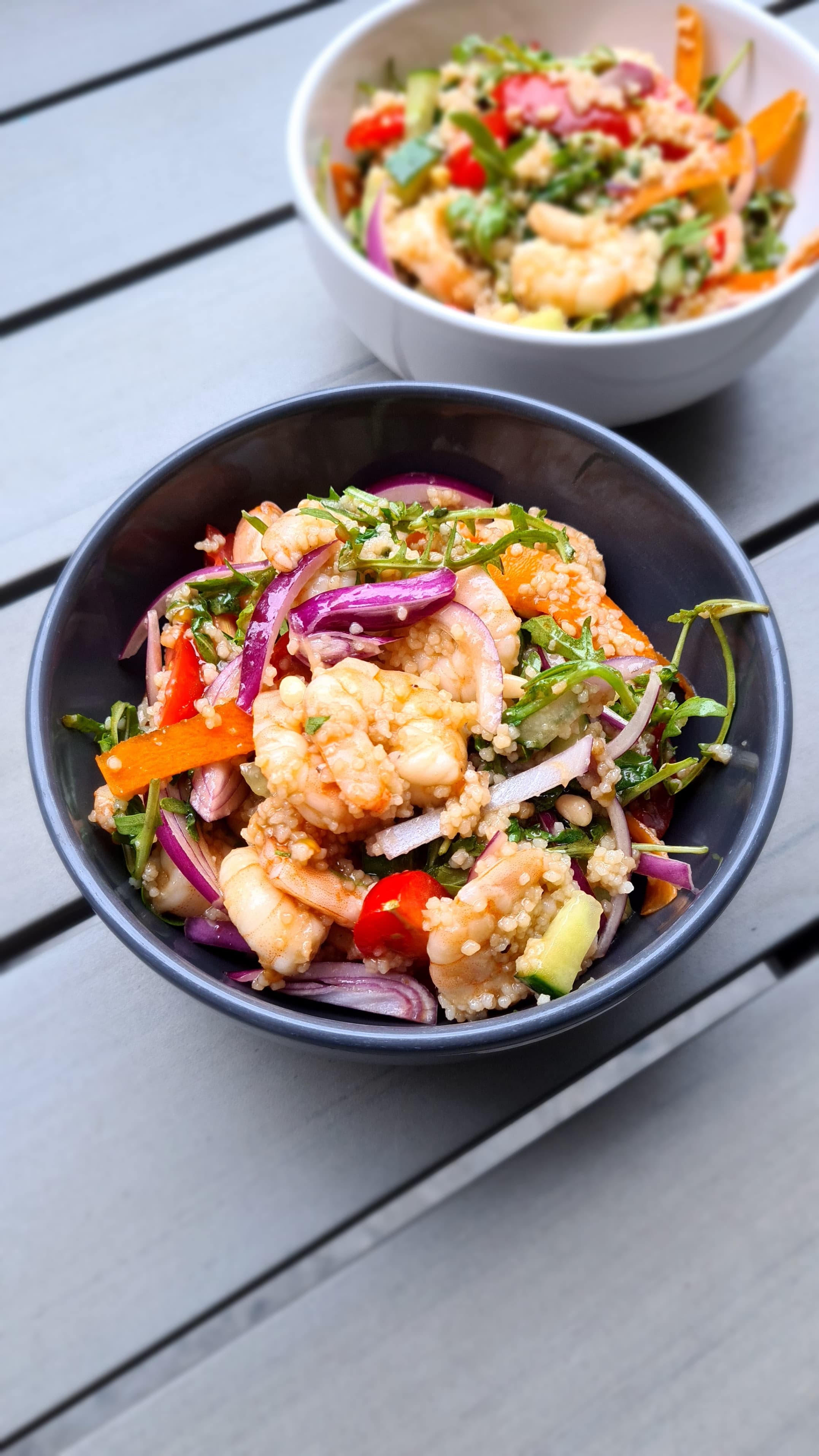 Couscous-Salat mit GarnelenRecipe Image