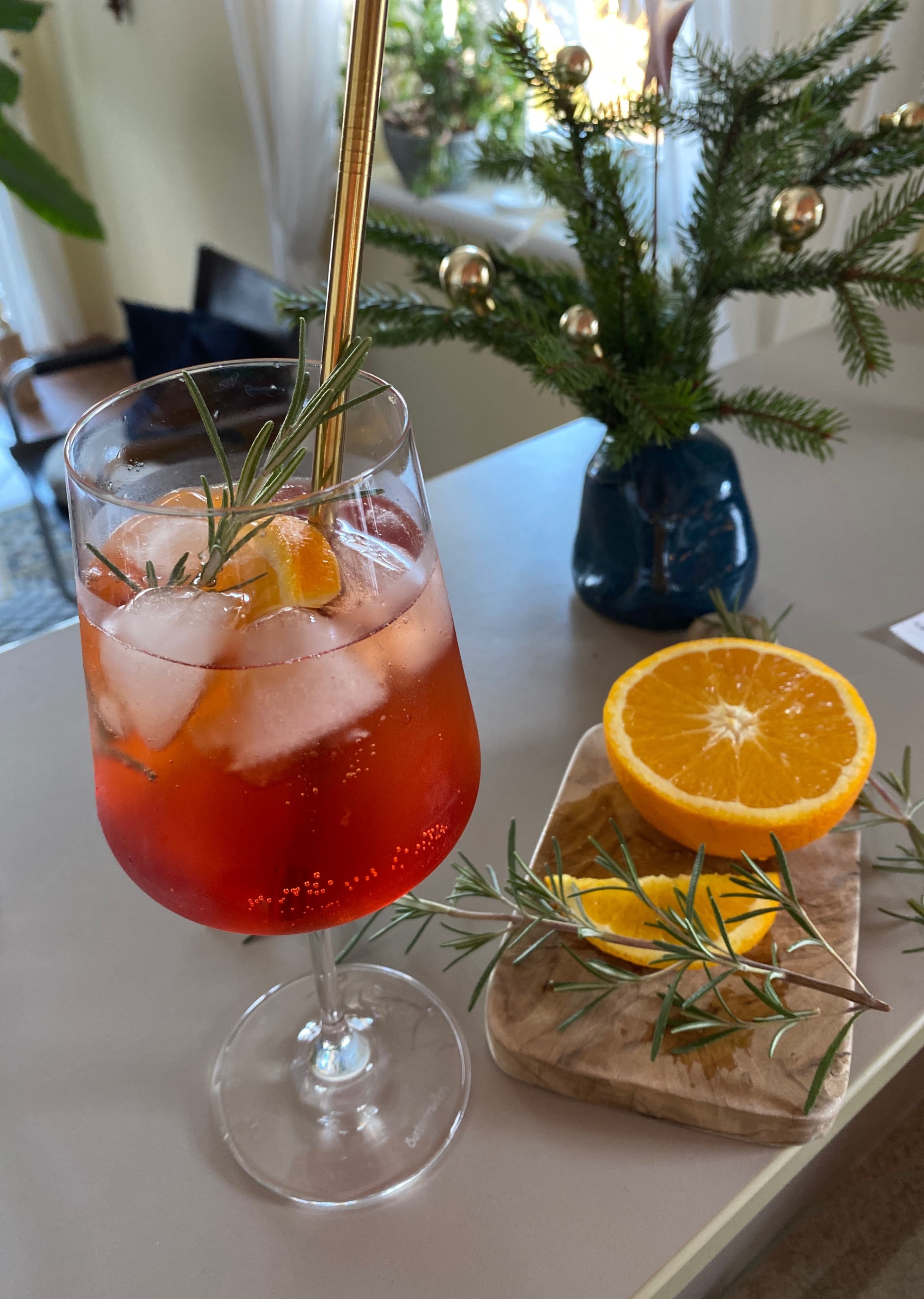 Aperol Holiday Spritz Recipe Image
